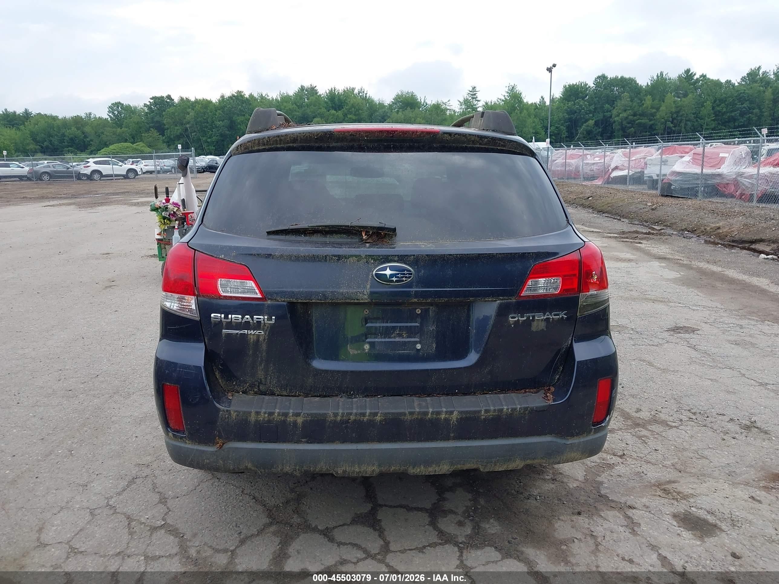 2013 Subaru Outback 2.5i Premium Blue vin: 4S4BRCCC5D3278799