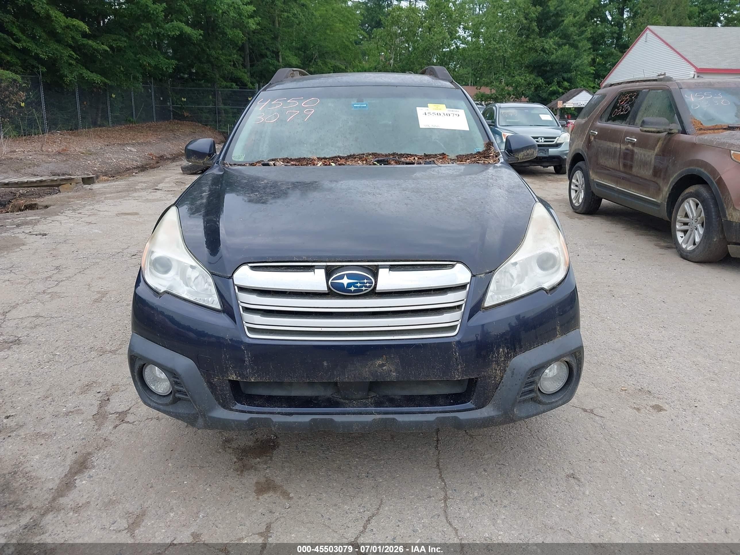 2013 Subaru Outback 2.5i Premium Blue vin: 4S4BRCCC5D3278799