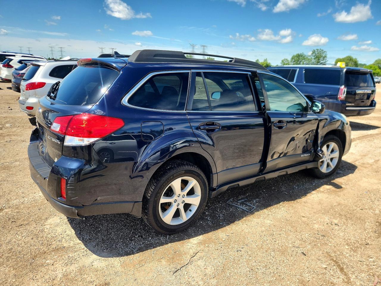 2014 Subaru Outback 2.5i Premium Blue vin: 4S4BRCCC5E3255878