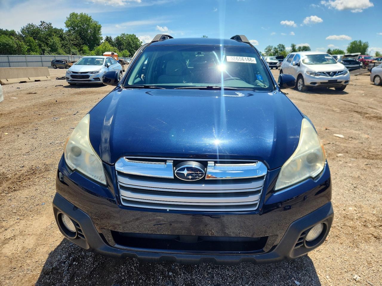 2014 Subaru Outback 2.5i Premium Blue vin: 4S4BRCCC5E3255878