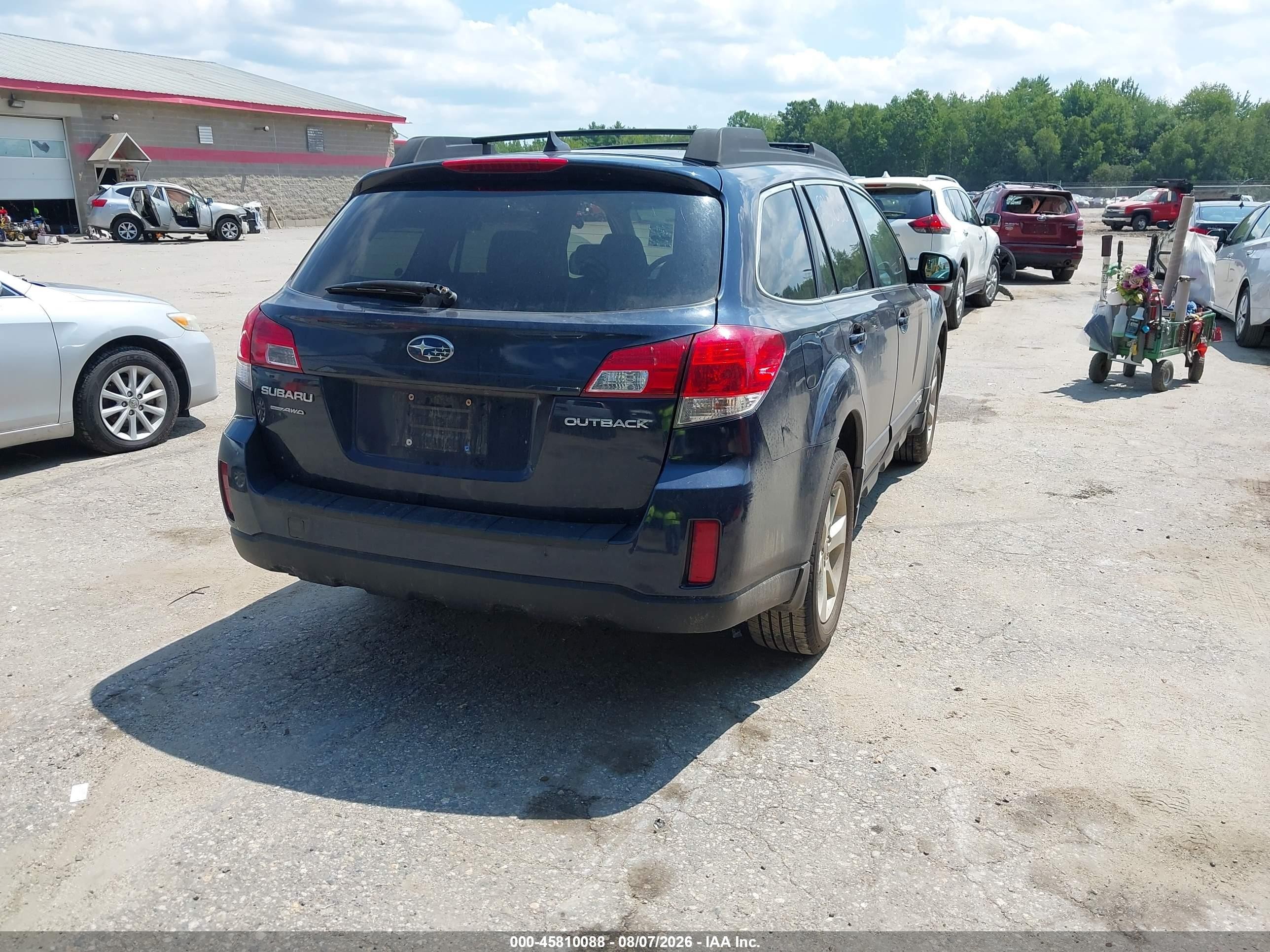 2014 Subaru Outback 2.5i Premium Blue vin: 4S4BRCCC5E3262765