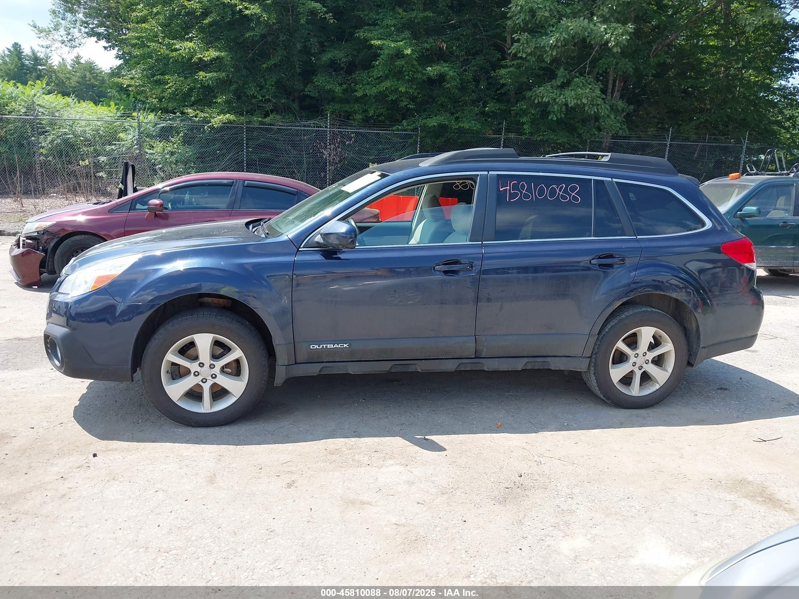 2014 Subaru Outback 2.5i Premium Blue vin: 4S4BRCCC5E3262765