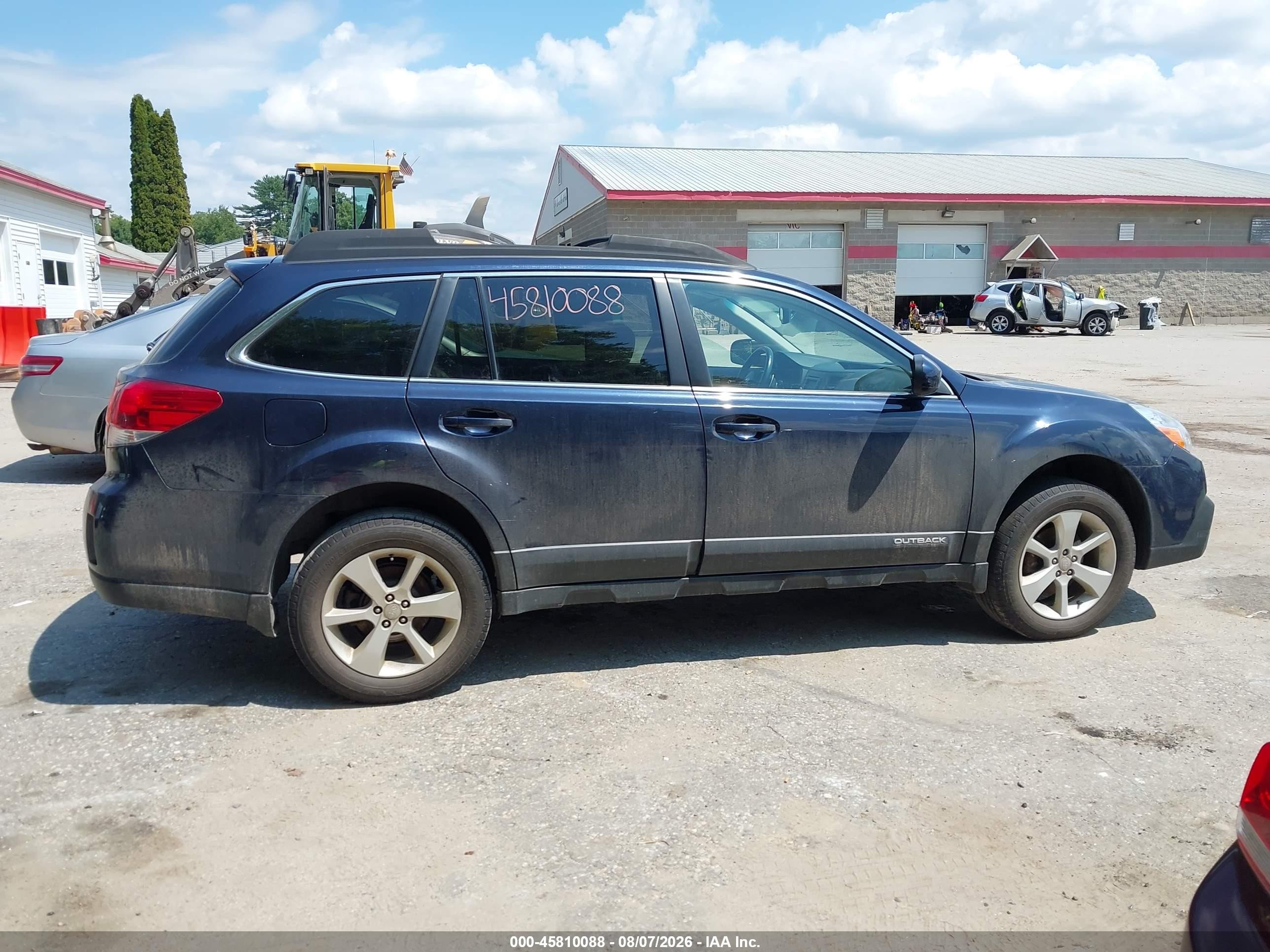 2014 Subaru Outback 2.5i Premium Blue vin: 4S4BRCCC5E3262765