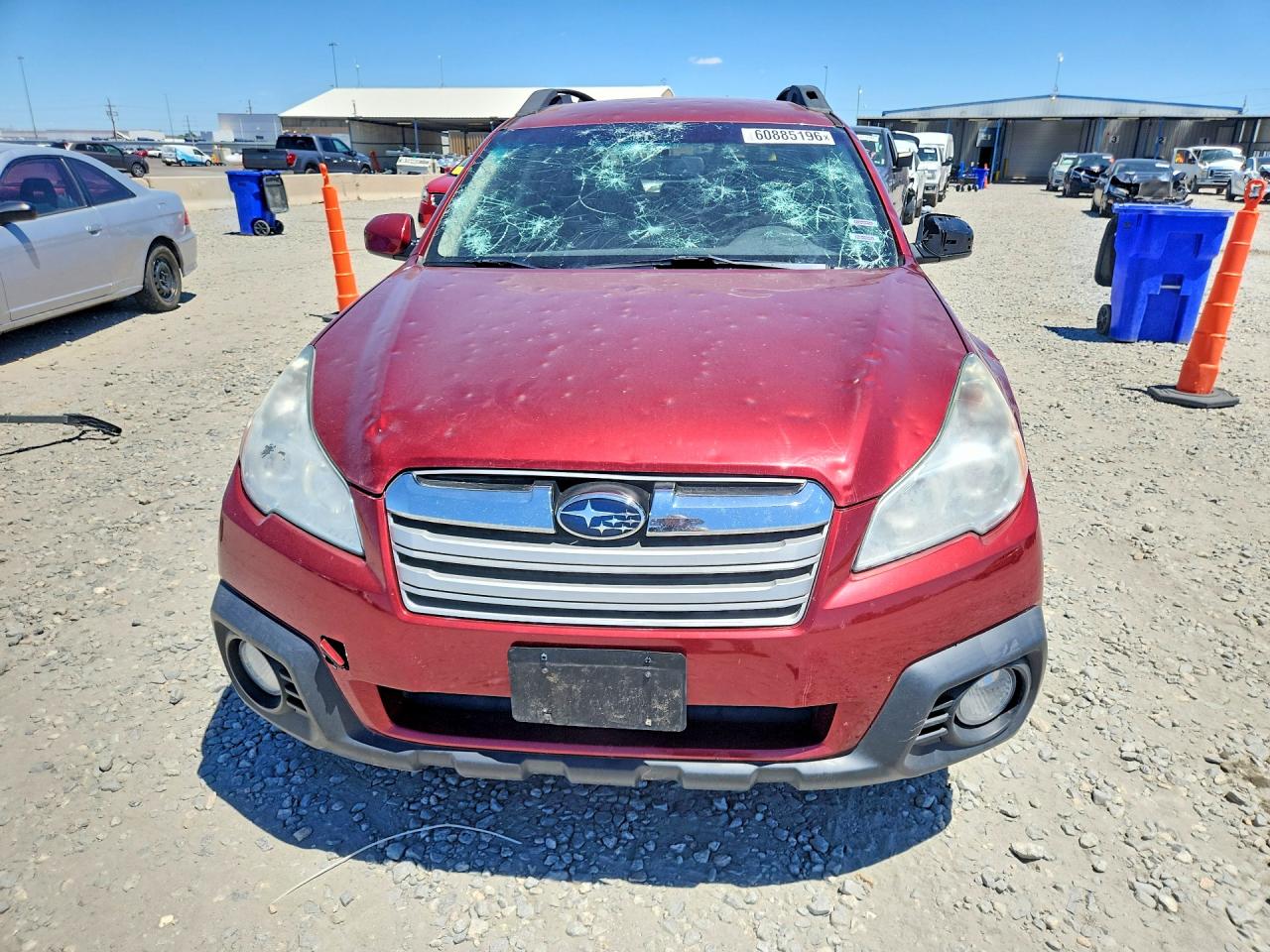 2014 Subaru Outback 2.5i Premium Red vin: 4S4BRCCC5E3270512