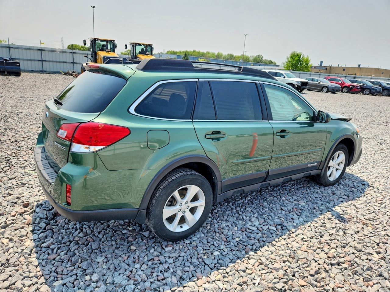 2014 Subaru Outback 2.5i Premium Green vin: 4S4BRCCC5E3275967