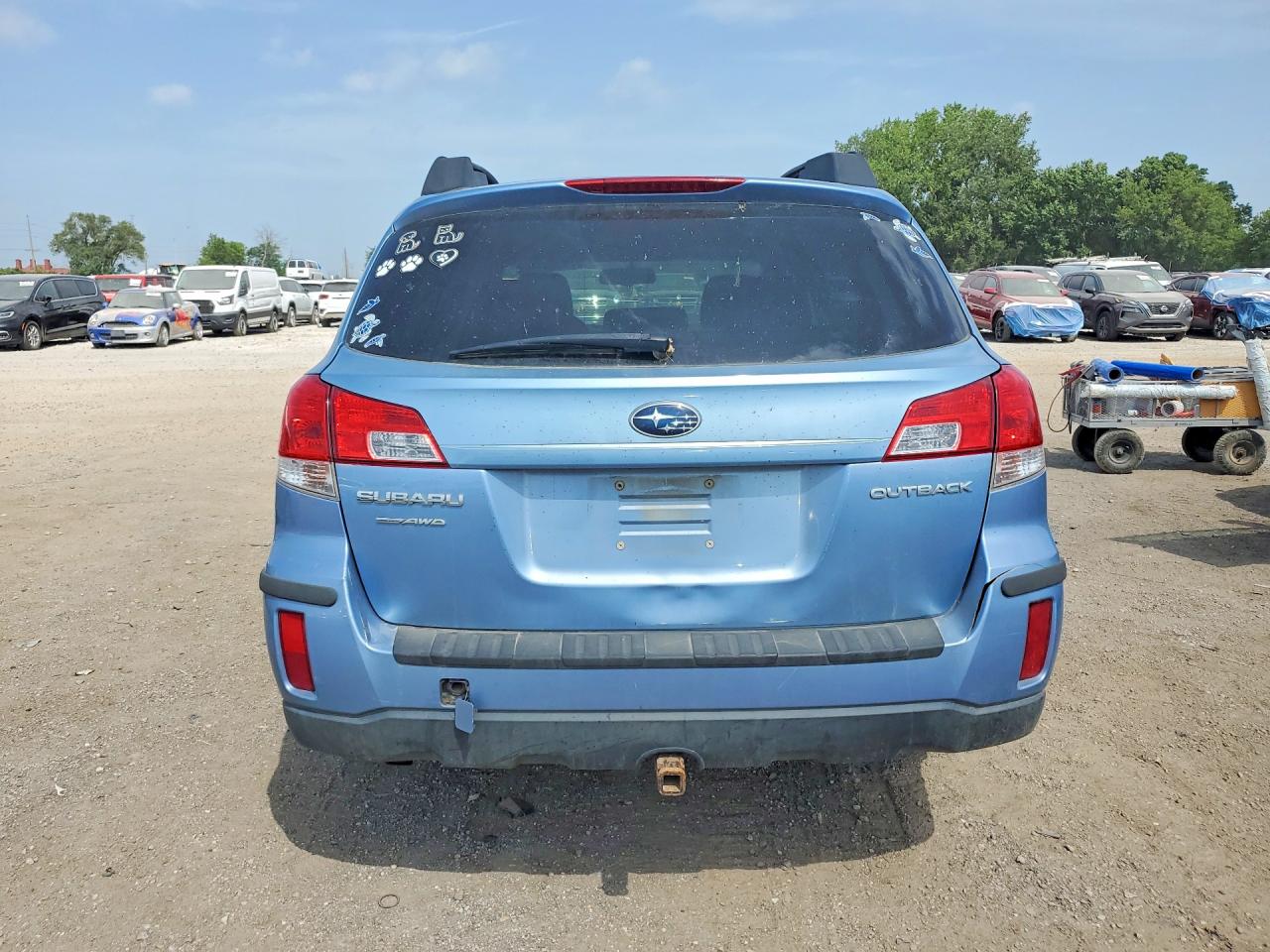 2011 Subaru Outback 2.5i Premium Blue vin: 4S4BRCCC6B3353359