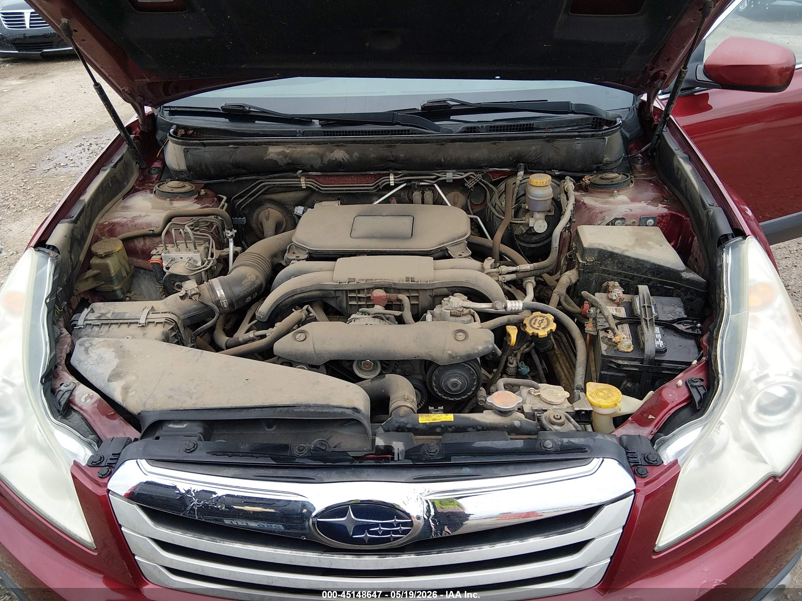 2012 Subaru Outback 2.5i Premium Red vin: 4S4BRCCC6C3264148