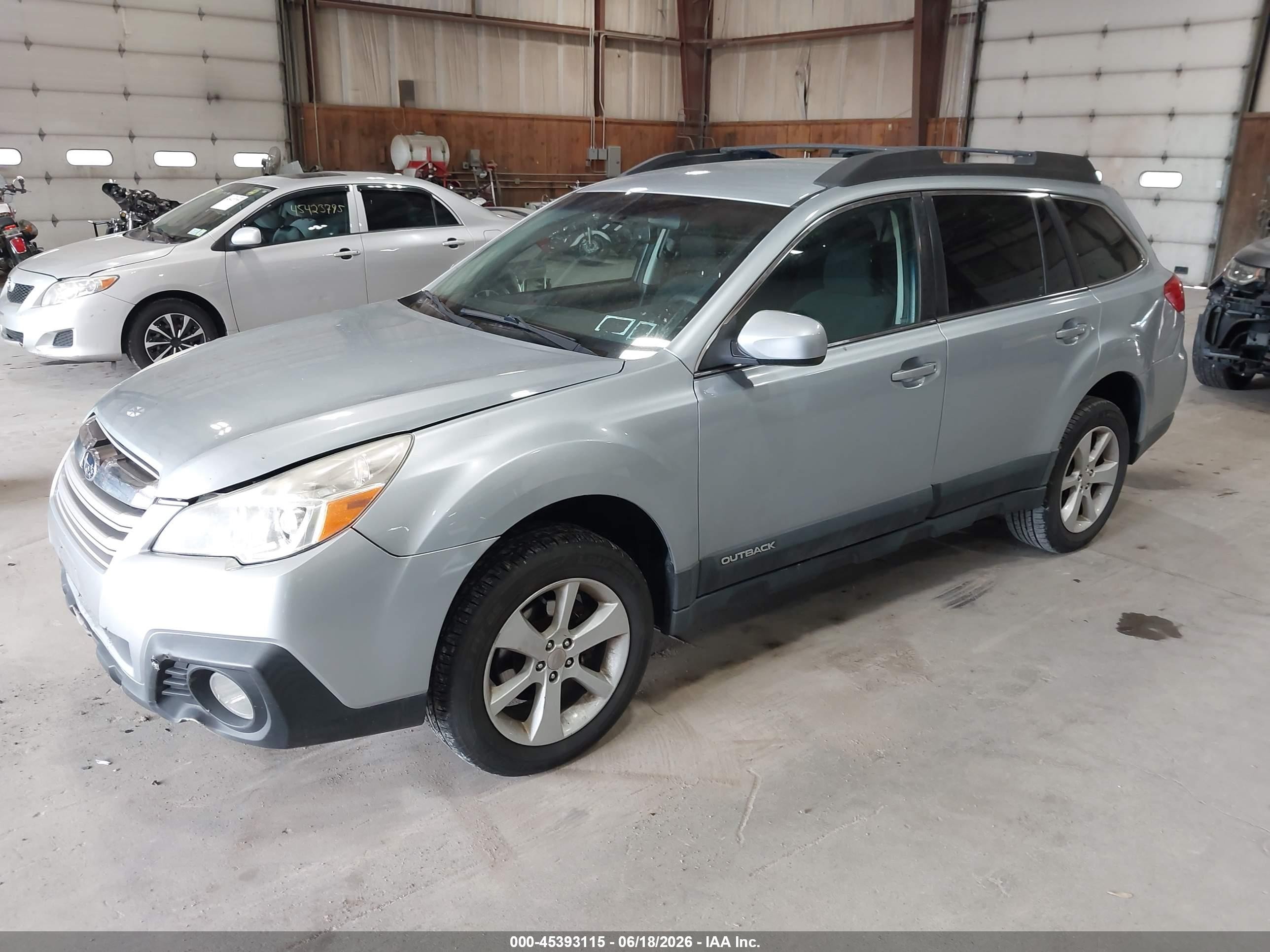 2013 Subaru Outback 2.5i Premium Gray vin: 4S4BRCCC6D1294246