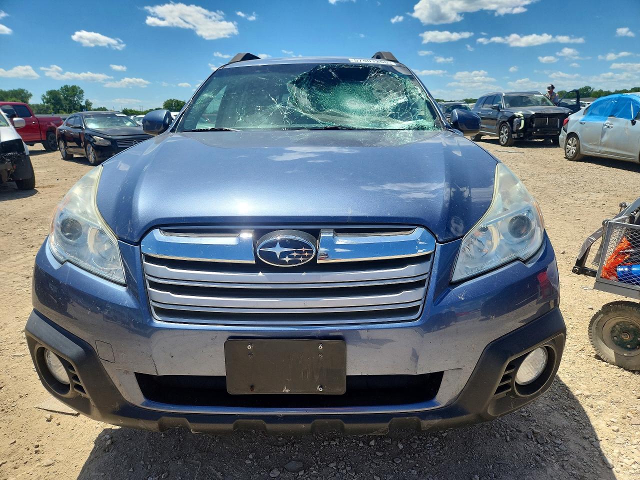 2014 Subaru Outback 2.5i Premium Blue vin: 4S4BRCCC6E3253220