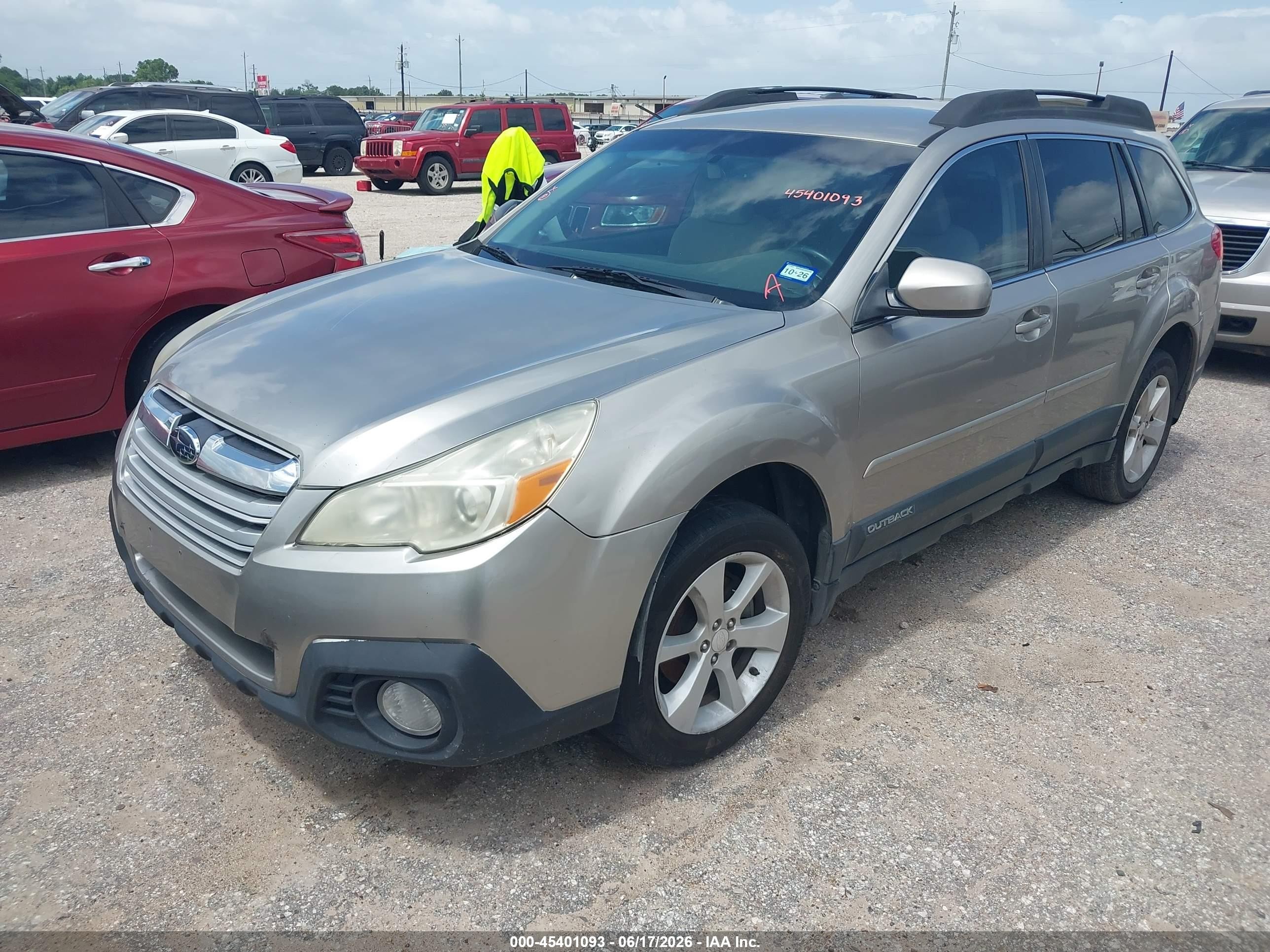 2014 Subaru Outback 2.5i Premium Tan vin: 4S4BRCCC6E3292292
