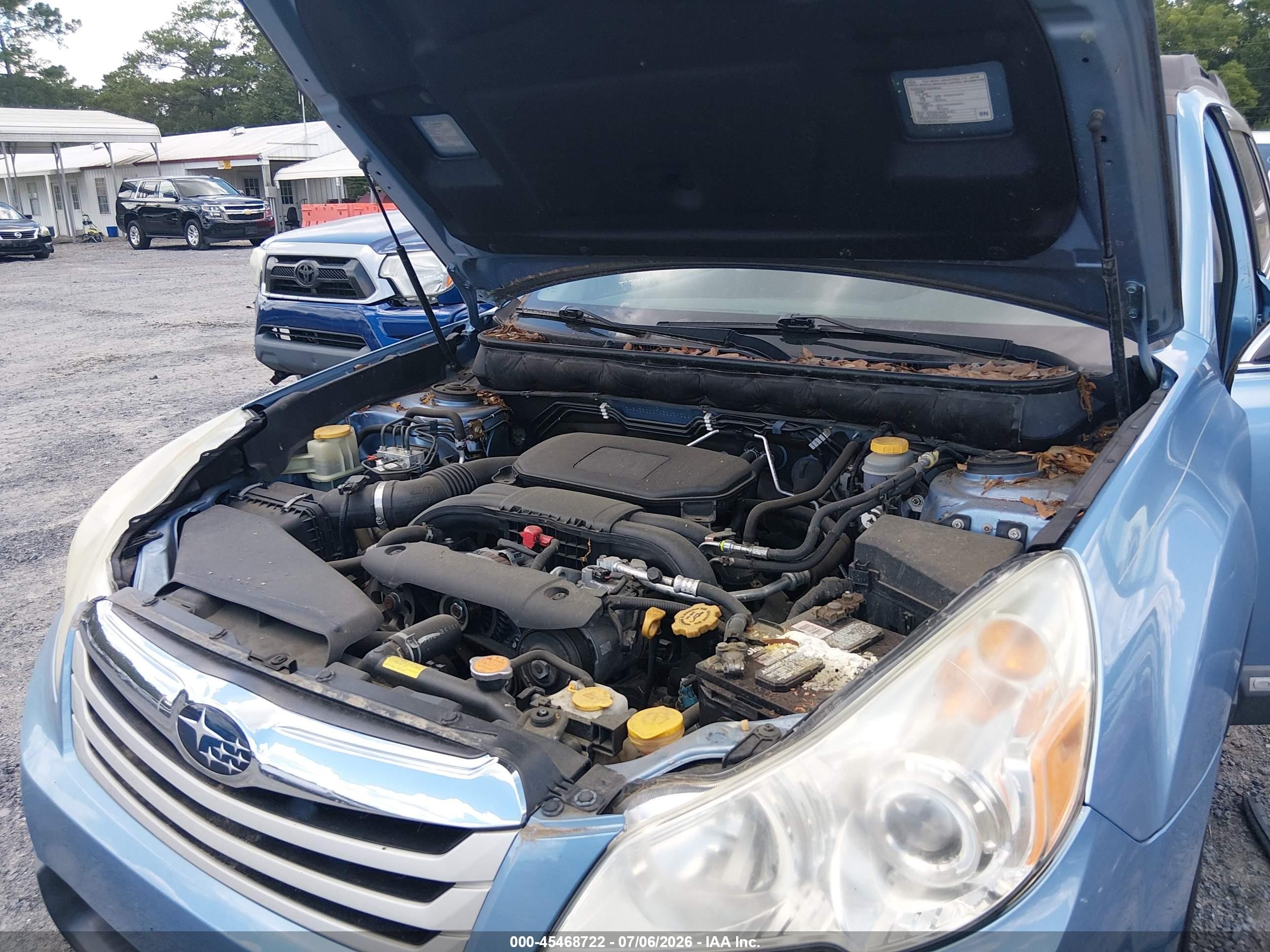 2010 Subaru Outback 2.5i Premium Blue vin: 4S4BRCCC7A3363932
