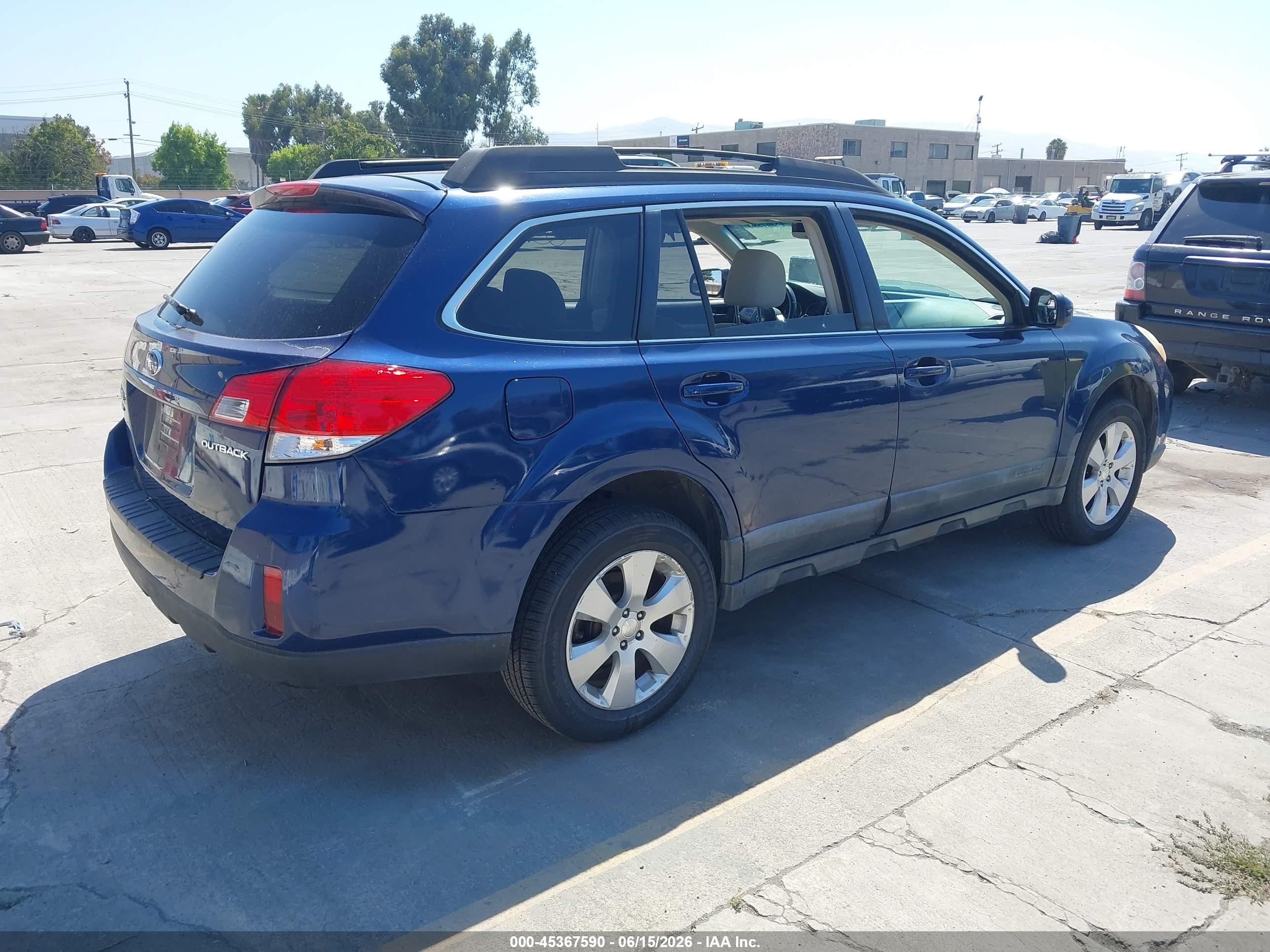 2010 Subaru Outback 2.5i Premium Blue vin: 4S4BRCCC7A3380620