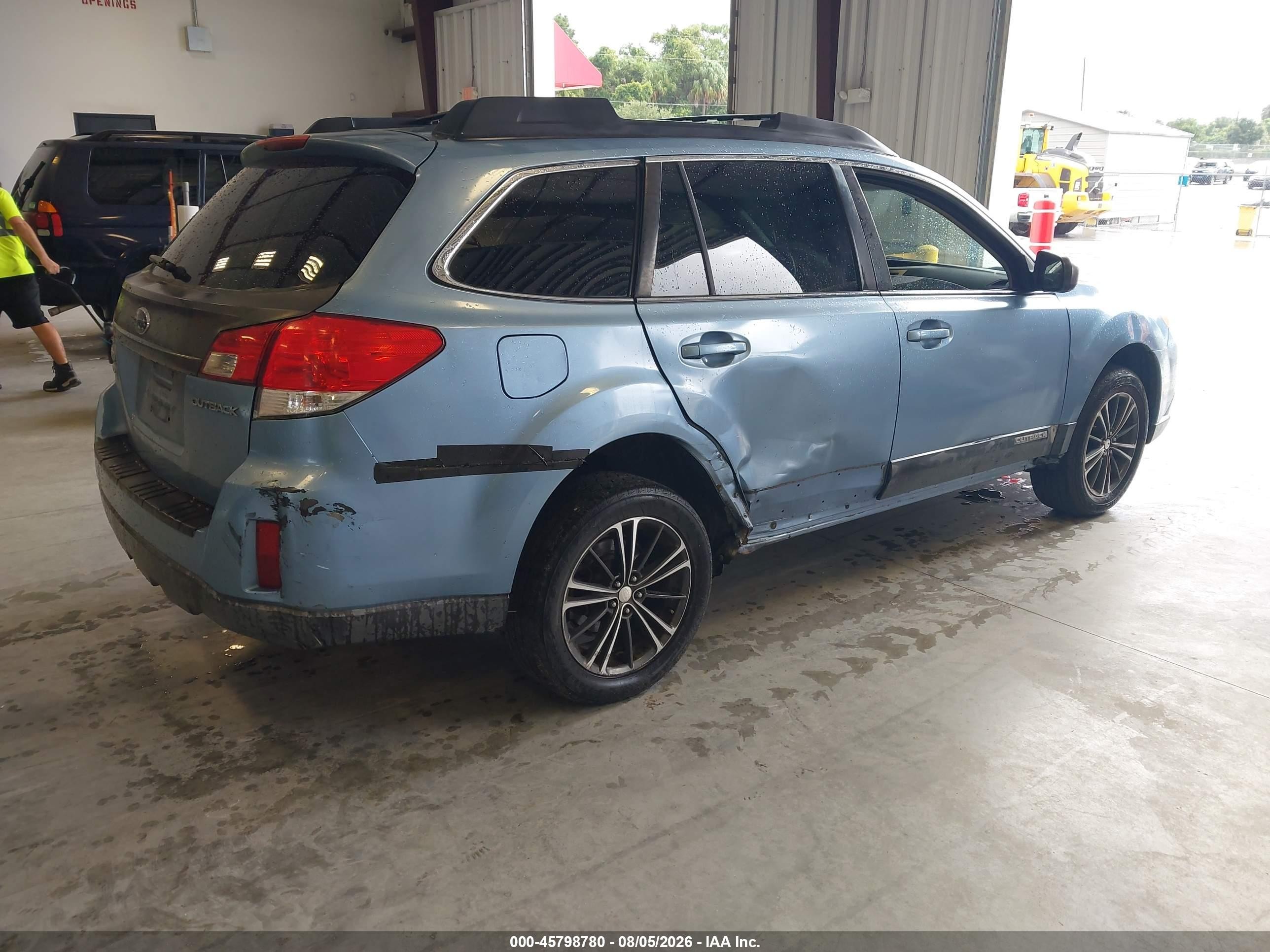 2011 Subaru Outback 2.5i Premium Light Blue vin: 4S4BRCCC7B3330740