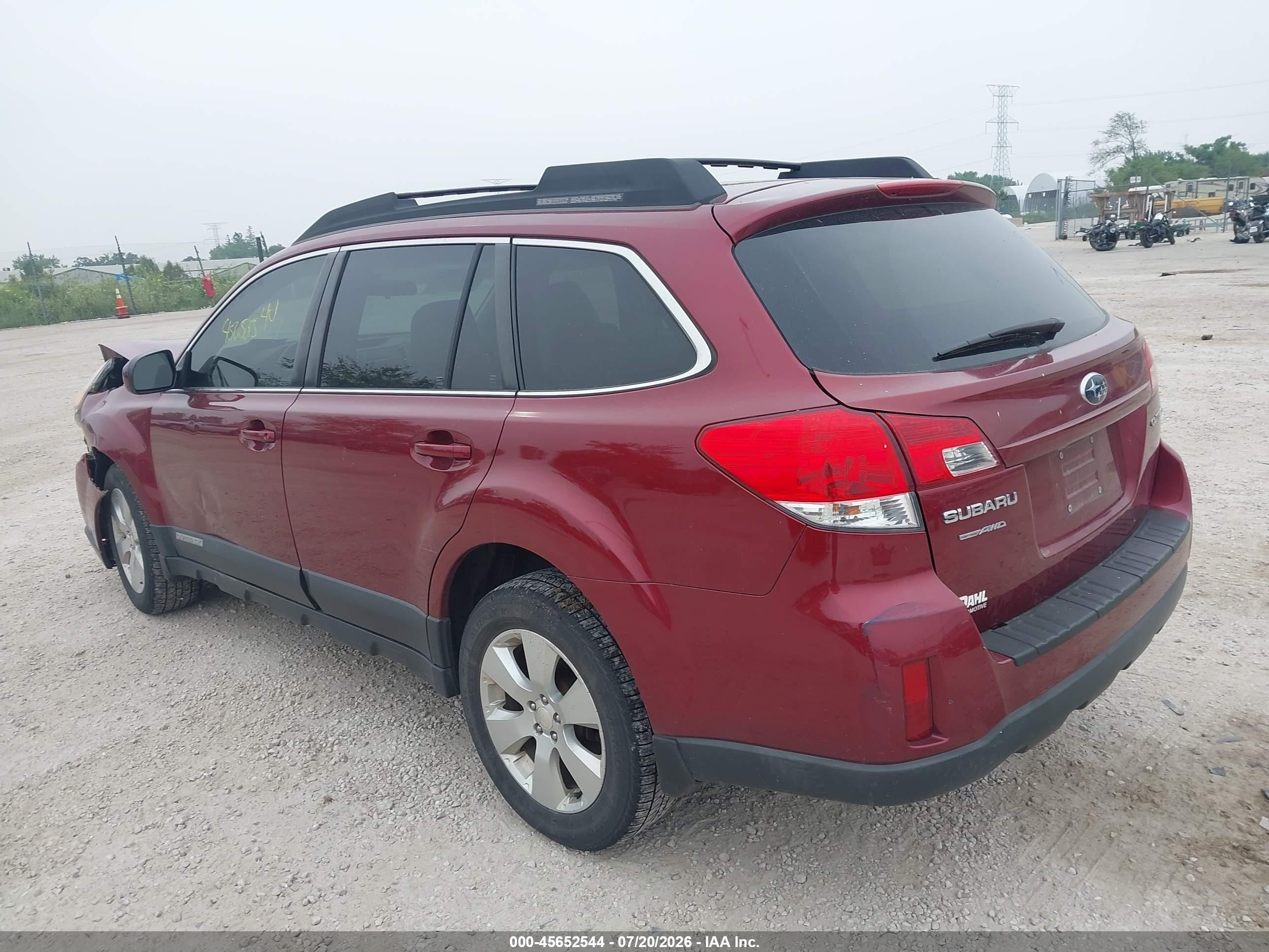 2011 Subaru Outback 2.5i Premium Red vin: 4S4BRCCC7B3336845