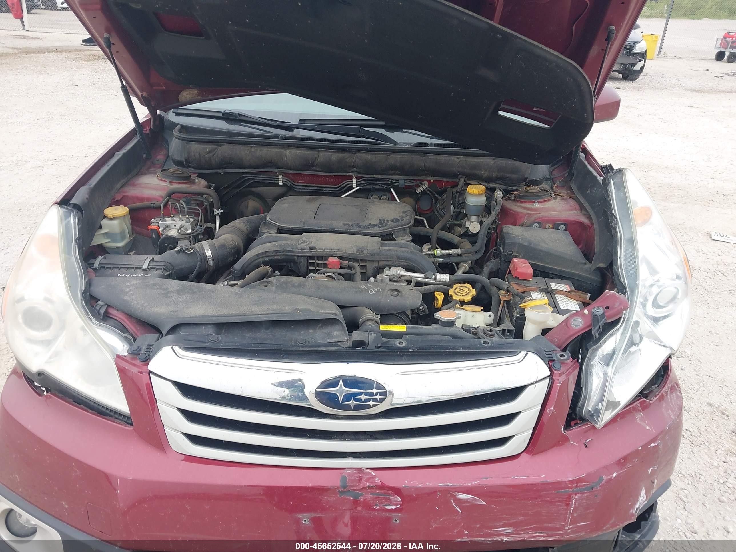 2011 Subaru Outback 2.5i Premium Red vin: 4S4BRCCC7B3336845