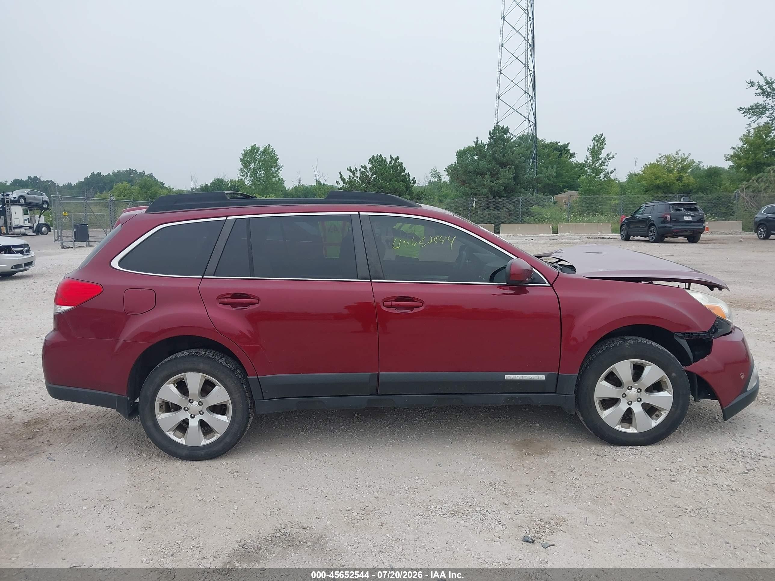 2011 Subaru Outback 2.5i Premium Red vin: 4S4BRCCC7B3336845