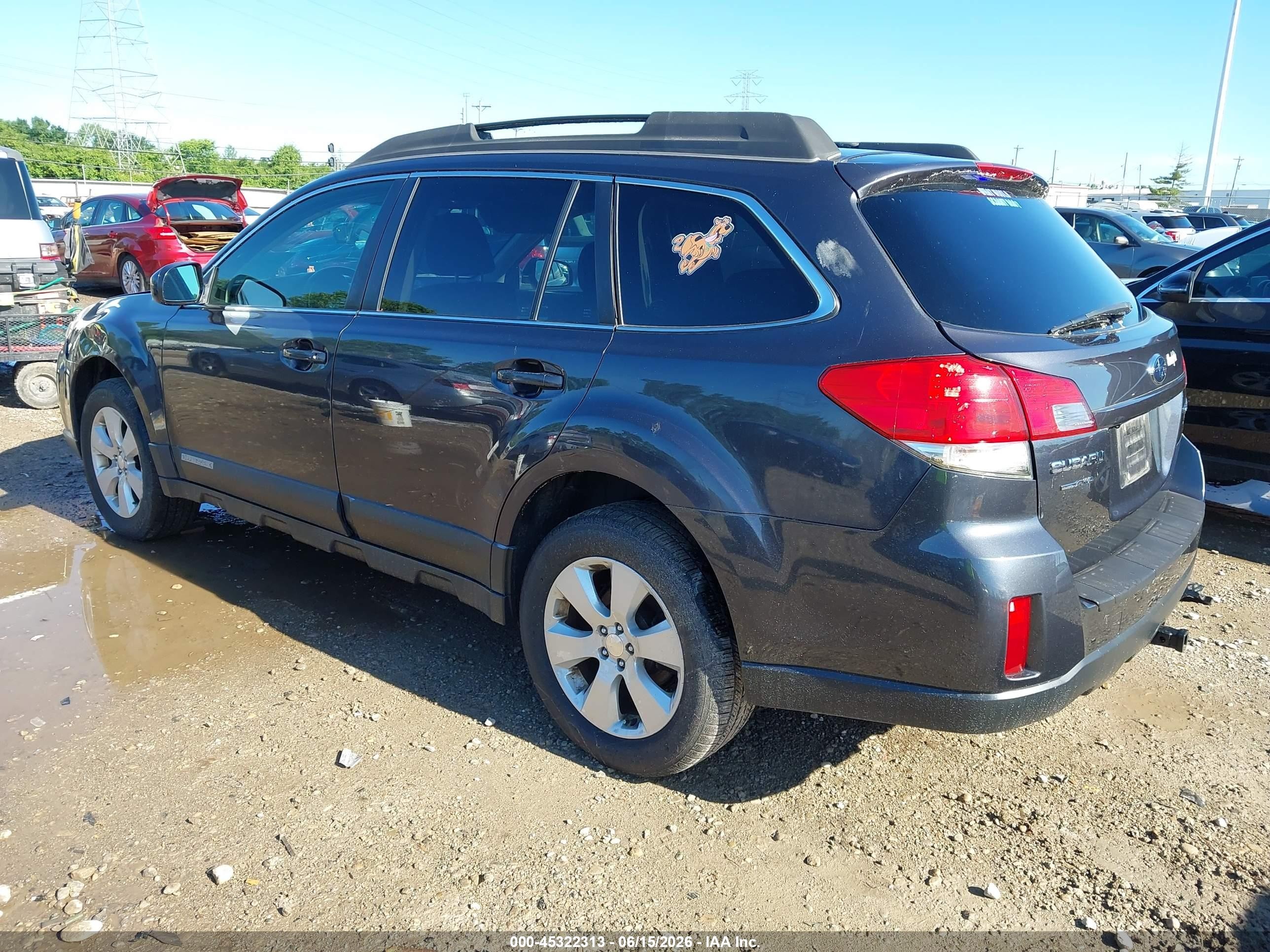 2011 Subaru Outback 2.5i Premium Gray vin: 4S4BRCCC7B3367917
