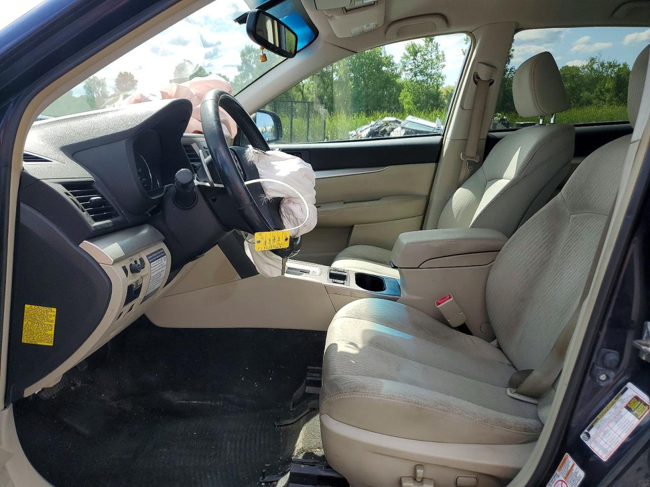 2012 Subaru Outback 2.5i Premium Синий vin: 4S4BRCCC7C3282447