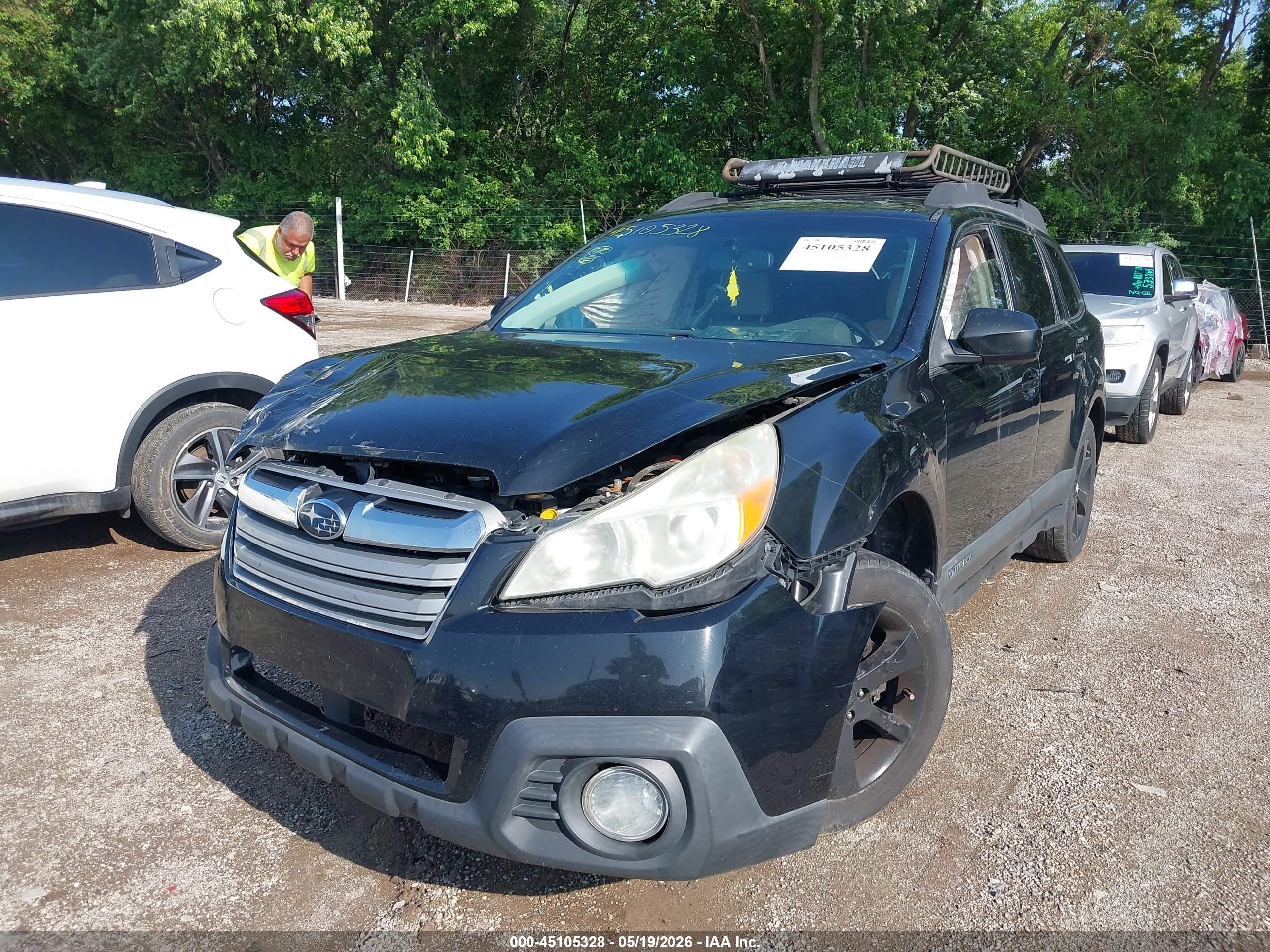 2013 Subaru Outback 2.5i Premium Black vin: 4S4BRCCC7D3254522