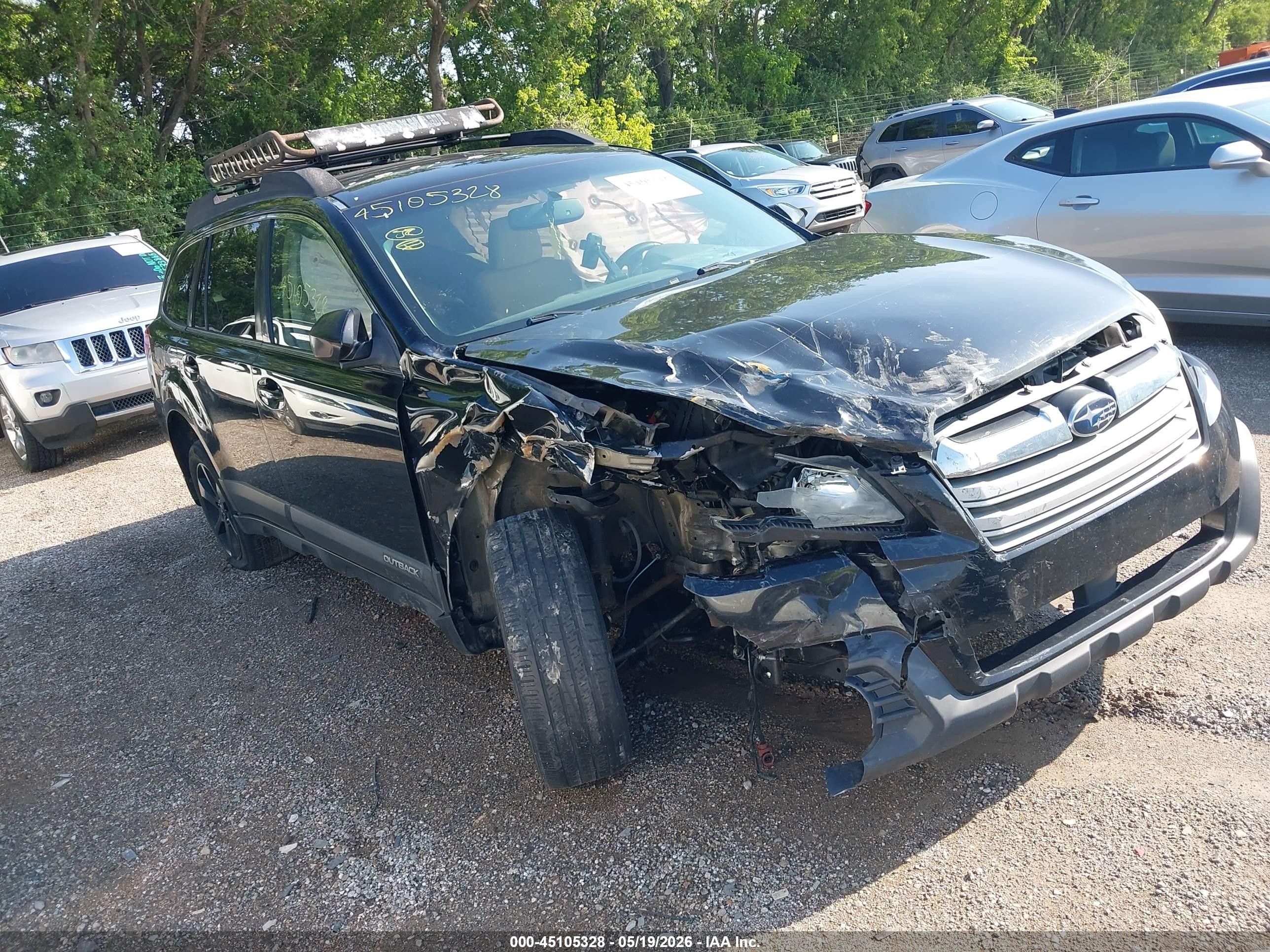 2013 Subaru Outback 2.5i Premium Черный vin: 4S4BRCCC7D3254522