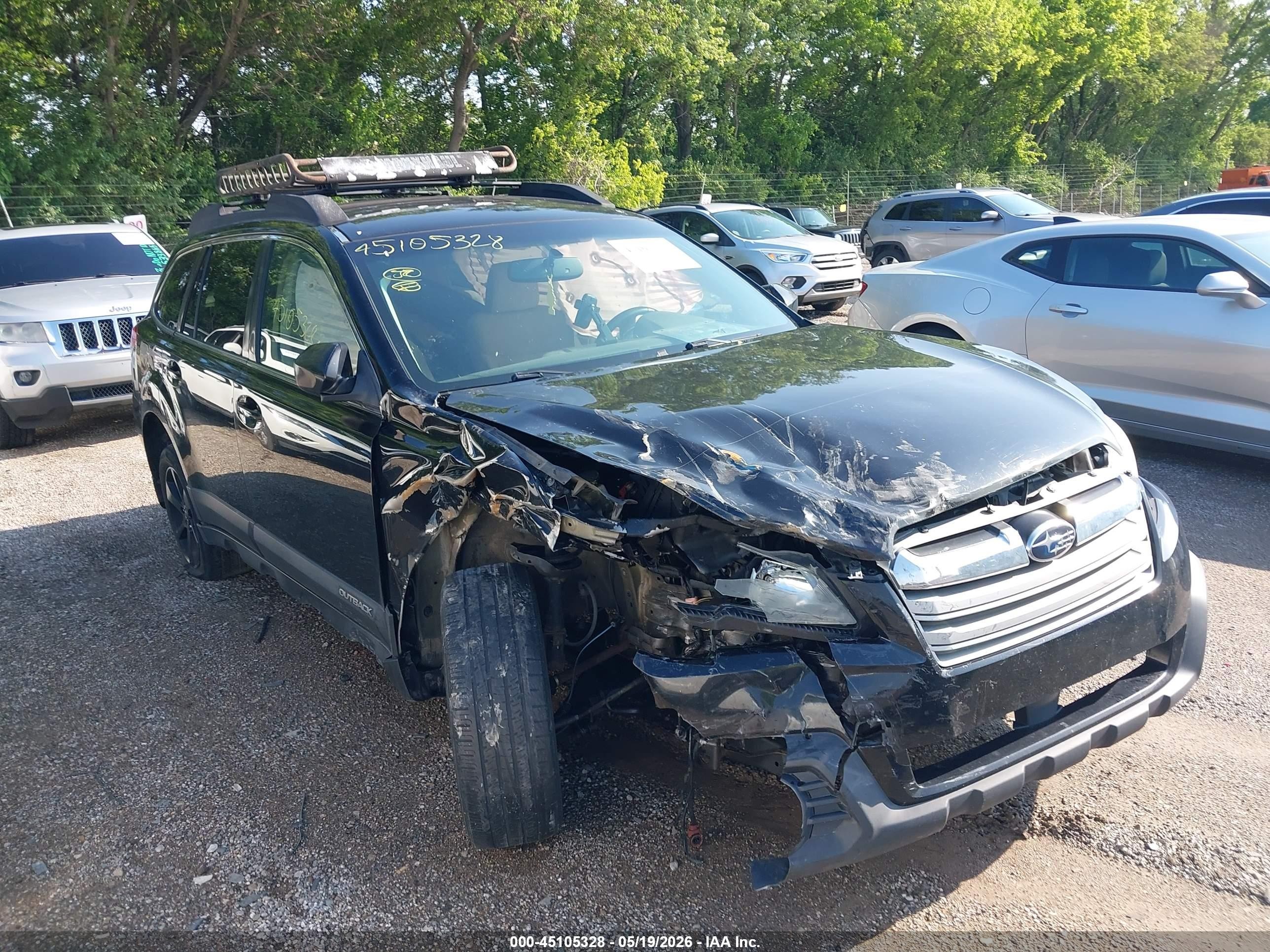 2013 Subaru Outback 2.5i Premium Black vin: 4S4BRCCC7D3254522