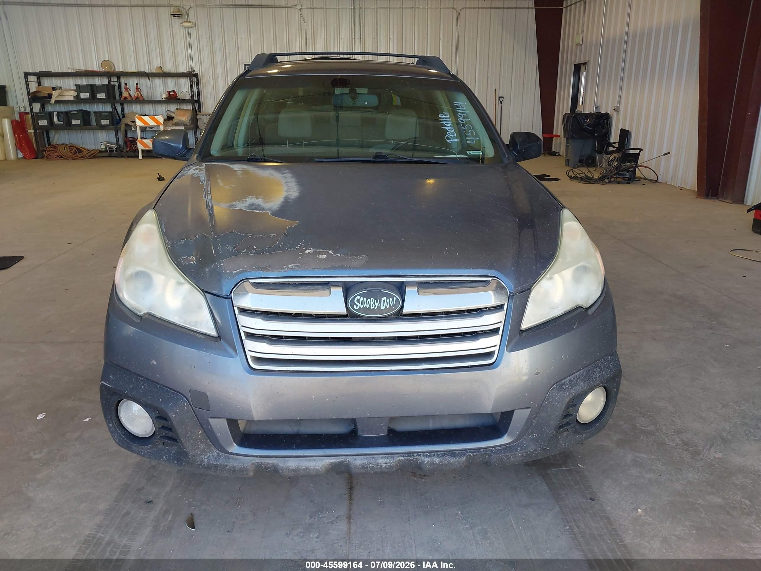 2014 Subaru Outback 2.5i Premium Gray vin: 4S4BRCCC7E3252657