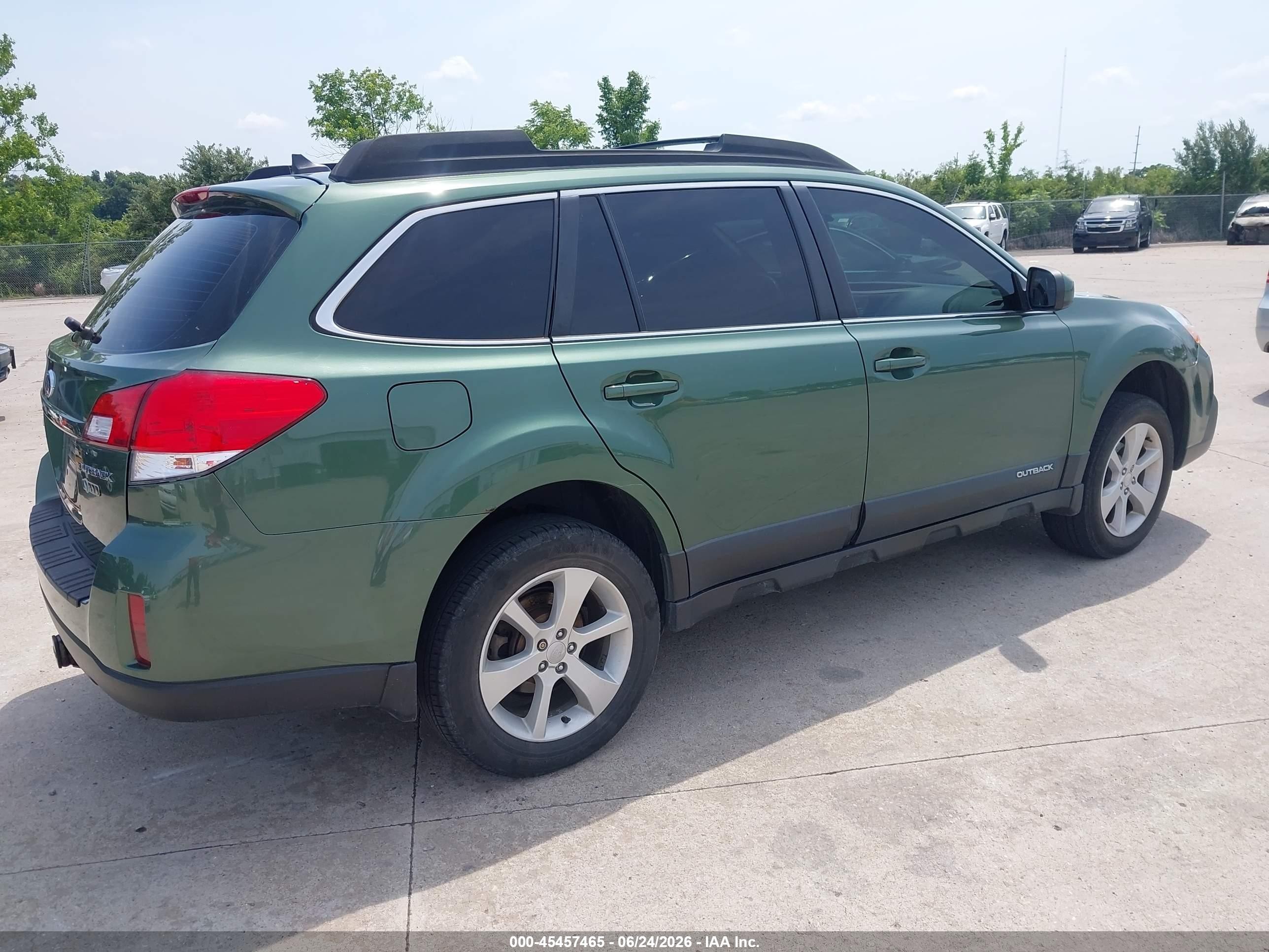 2014 Subaru Outback 2.5i Premium Green vin: 4S4BRCCC7E3267188