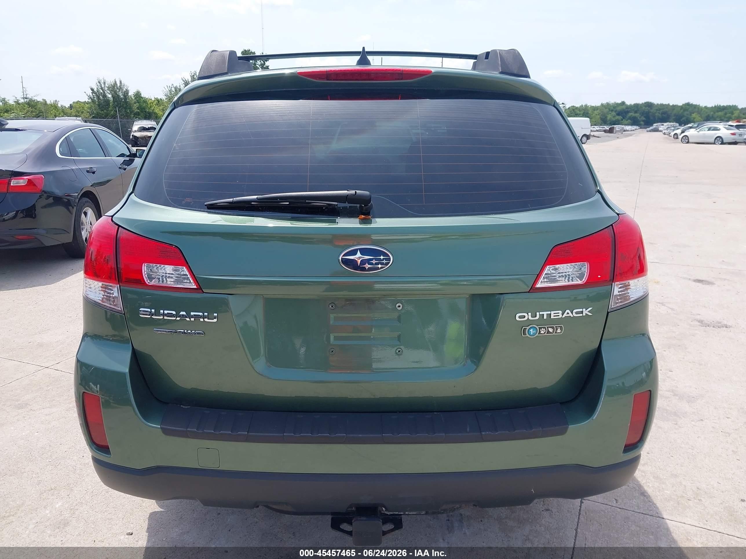2014 Subaru Outback 2.5i Premium Green vin: 4S4BRCCC7E3267188