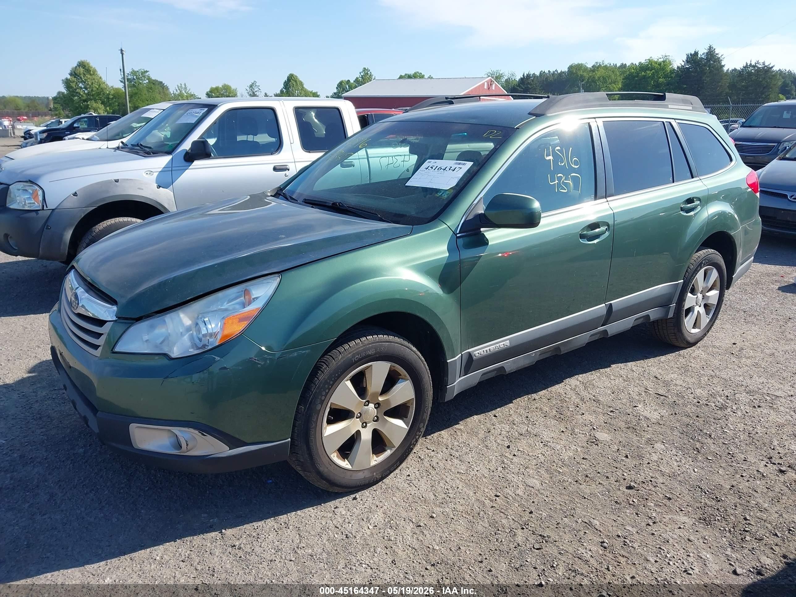 2012 Subaru Outback 2.5i Premium Green vin: 4S4BRCCC8C3219146