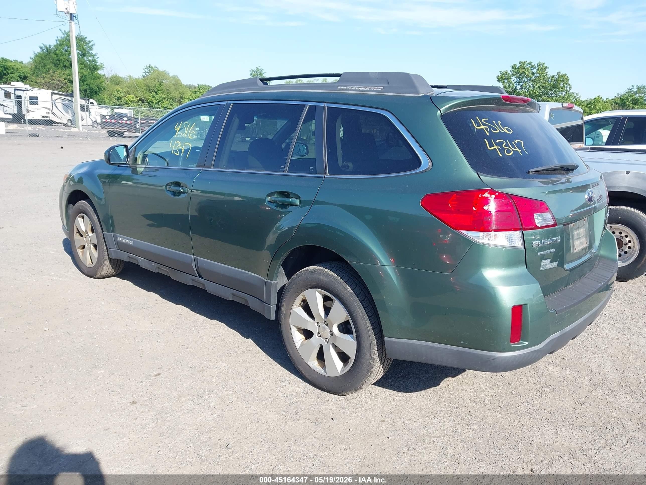 2012 Subaru Outback 2.5i Premium Green vin: 4S4BRCCC8C3219146