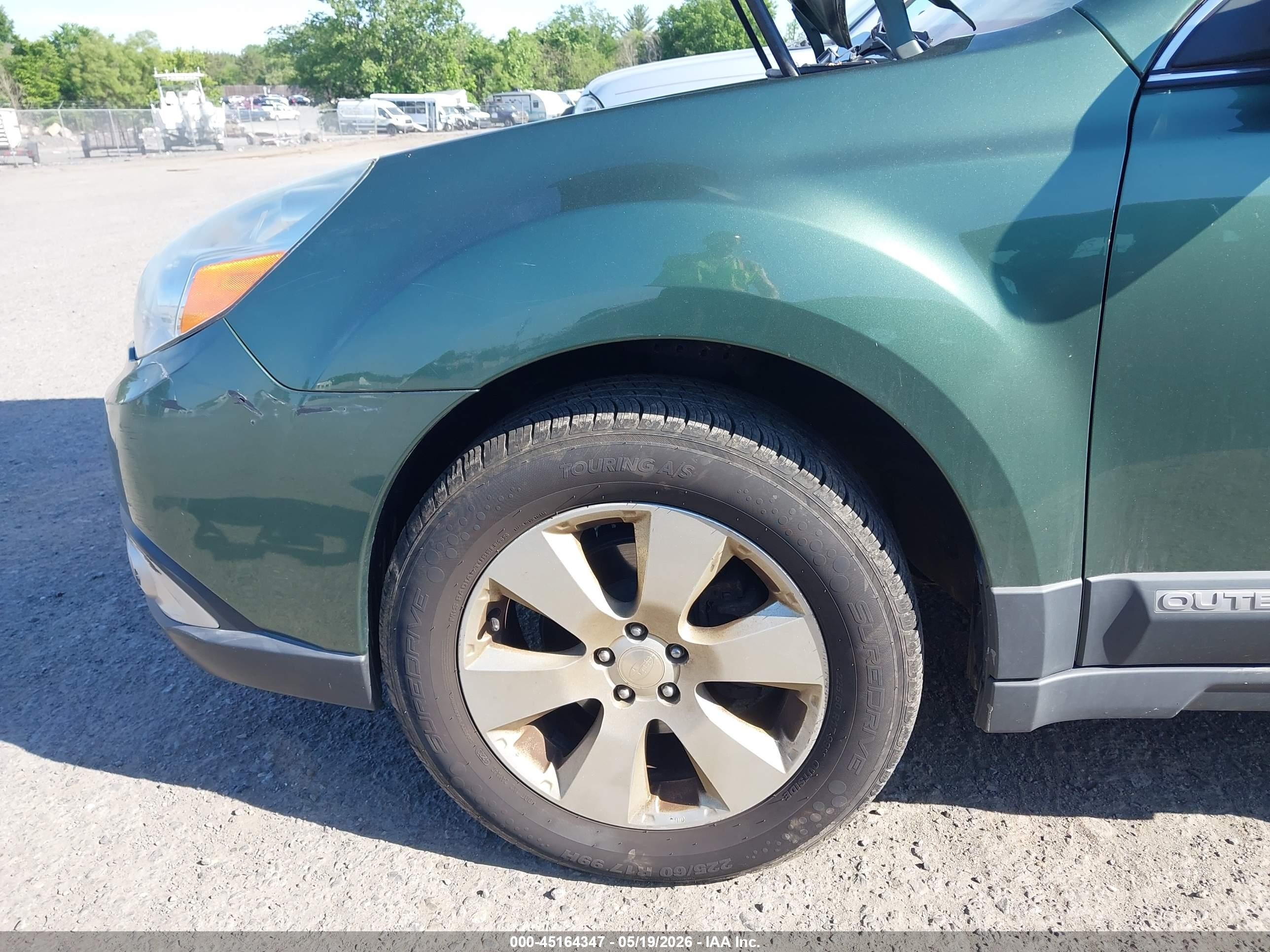 2012 Subaru Outback 2.5i Premium Green vin: 4S4BRCCC8C3219146