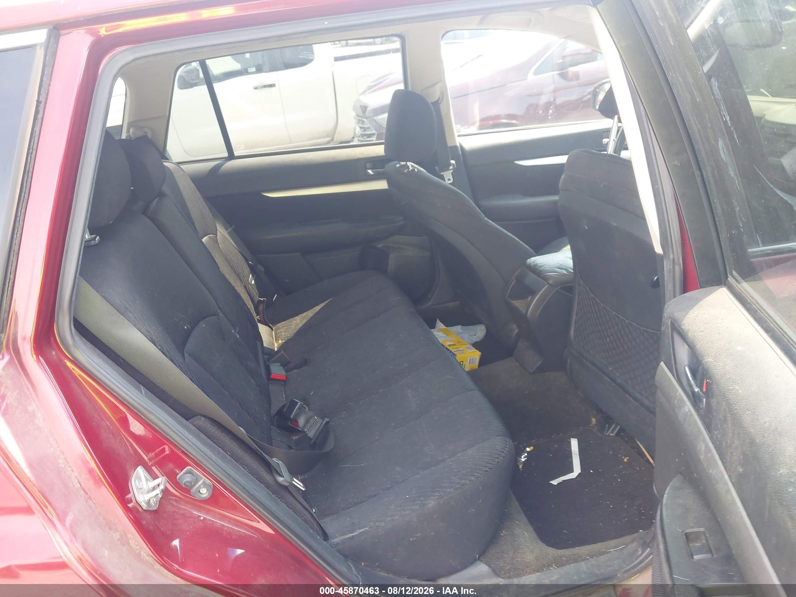 2012 Subaru Outback 2.5i Premium Maroon vin: 4S4BRCCC8C3264992