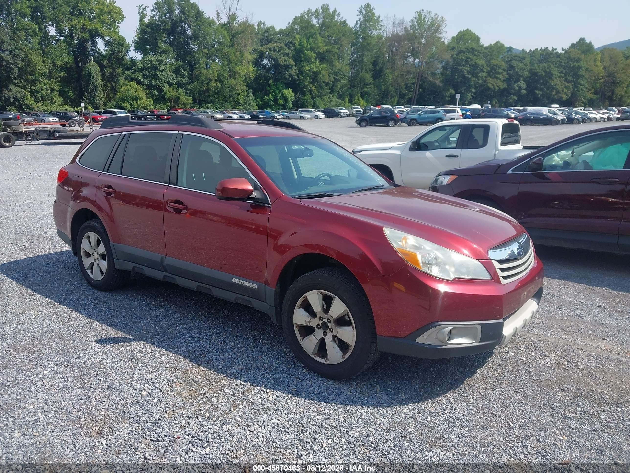 2012 Subaru Outback 2.5i Premium Maroon vin: 4S4BRCCC8C3264992