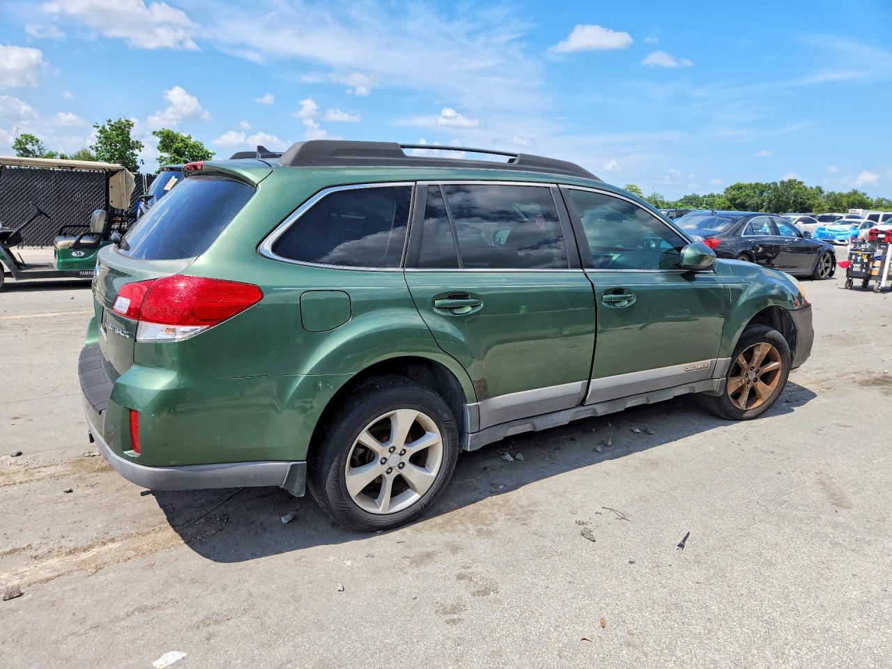 2014 Subaru Outback 2.5i Premium Green vin: 4S4BRCCC8E3260413