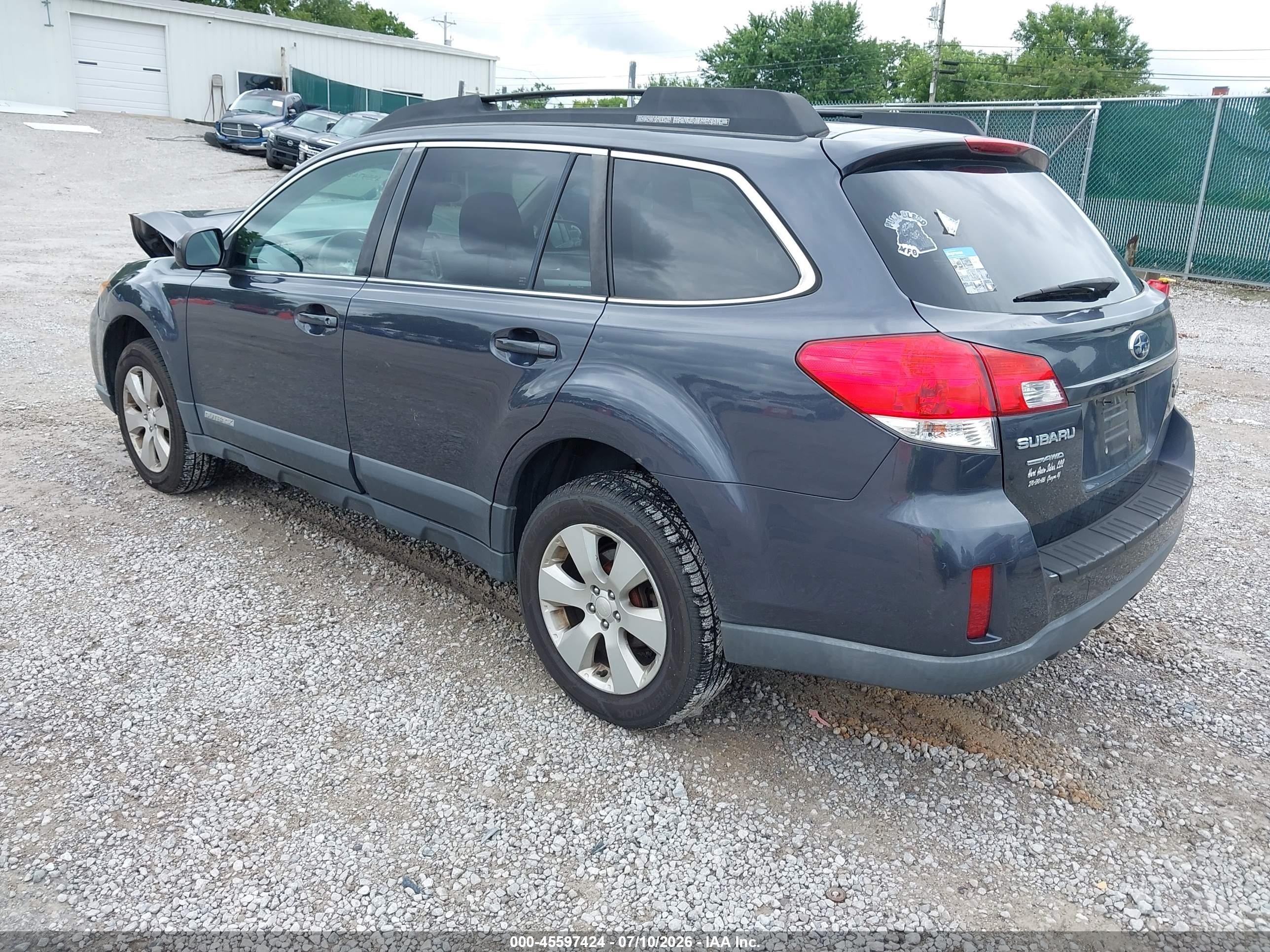 2011 Subaru Outback 2.5i Premium Gray vin: 4S4BRCCC9B3375047