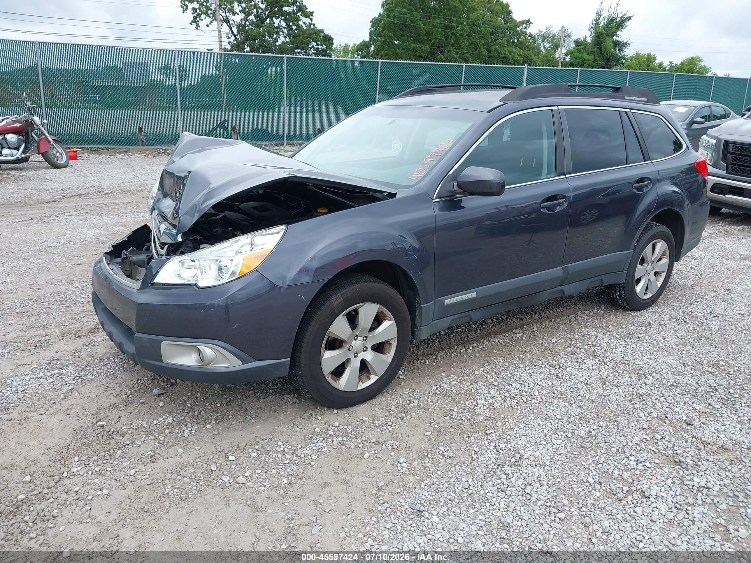 2011 Subaru Outback 2.5i Premium Gray vin: 4S4BRCCC9B3375047