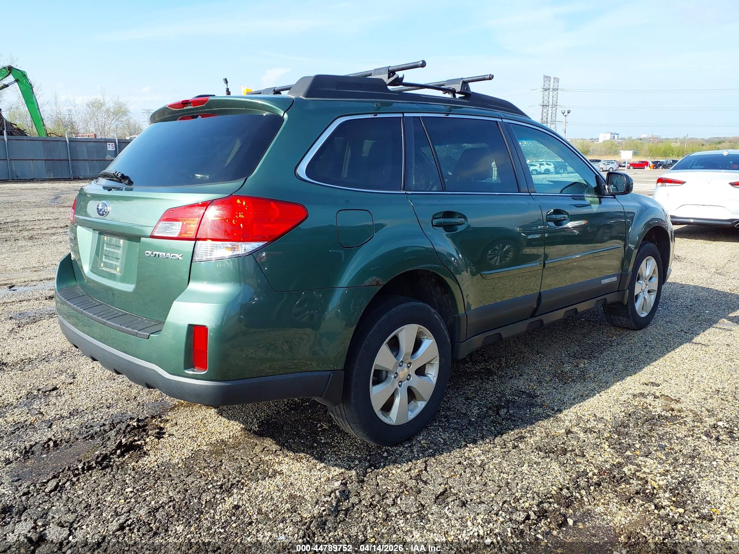 2011 Subaru Outback 2.5i Premium Green vin: 4S4BRCCC9B3427227