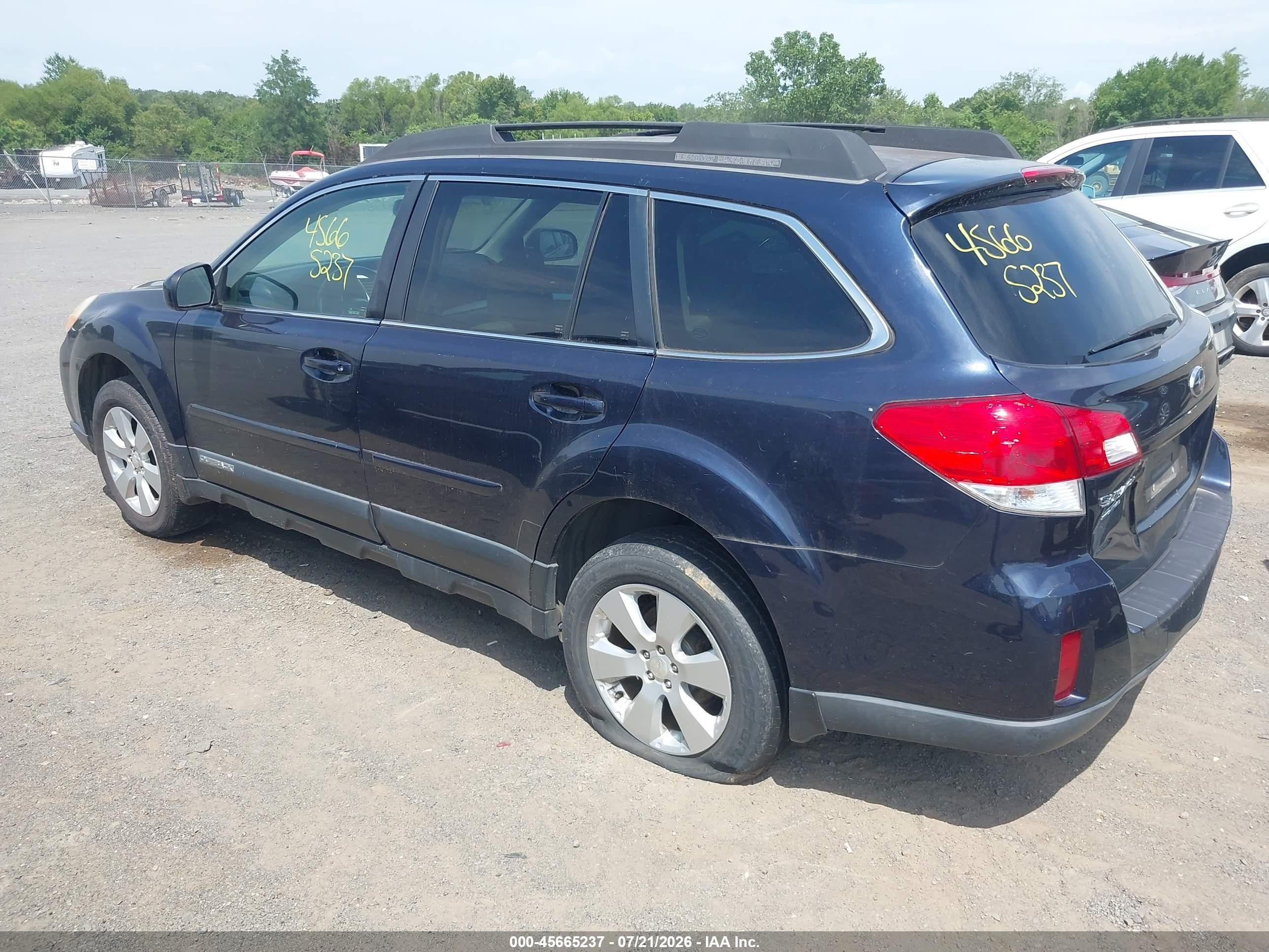 2012 Subaru Outback 2.5i Premium Blue vin: 4S4BRCCC9C3248610