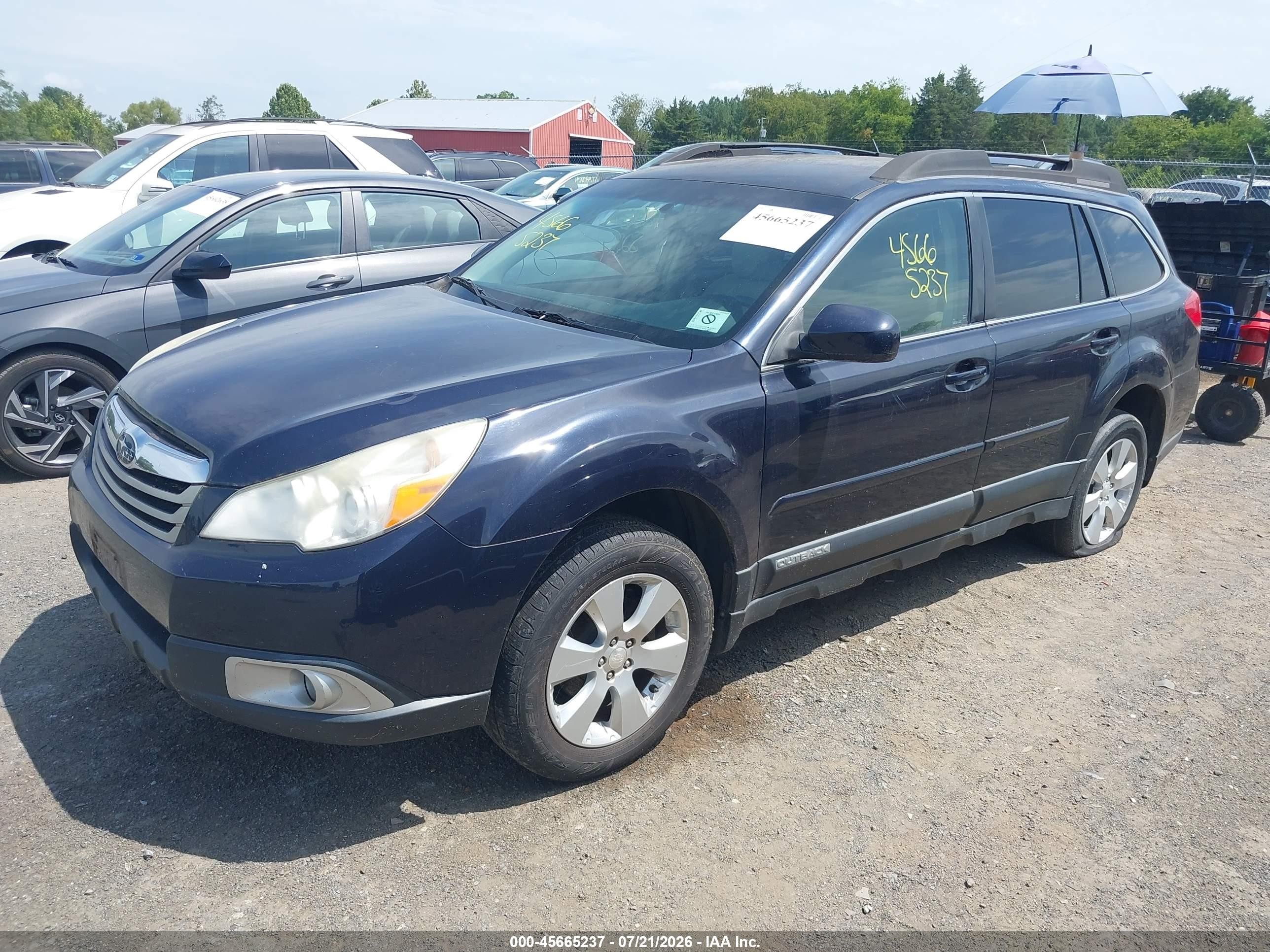 2012 Subaru Outback 2.5i Premium Blue vin: 4S4BRCCC9C3248610