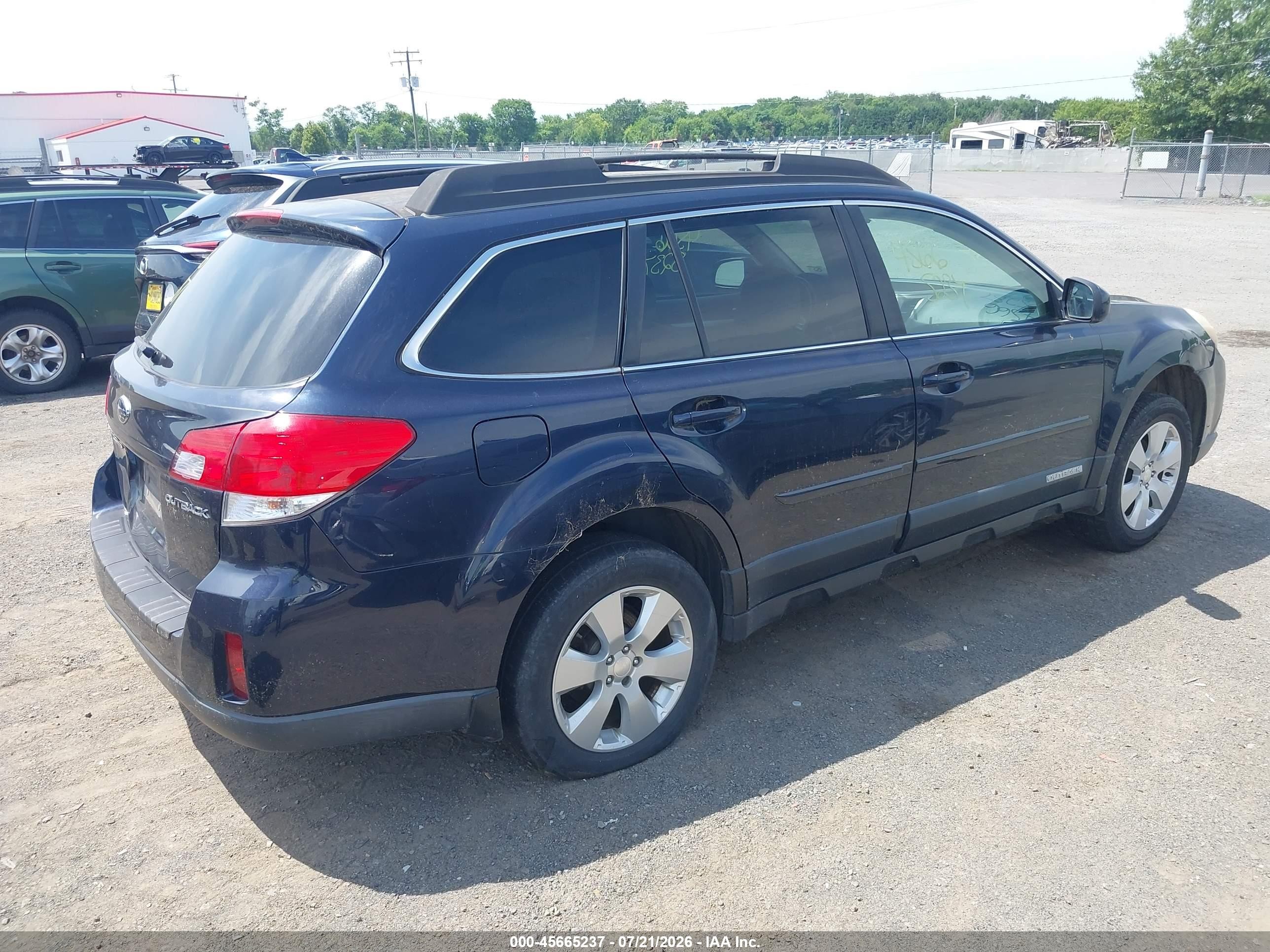 2012 Subaru Outback 2.5i Premium Blue vin: 4S4BRCCC9C3248610
