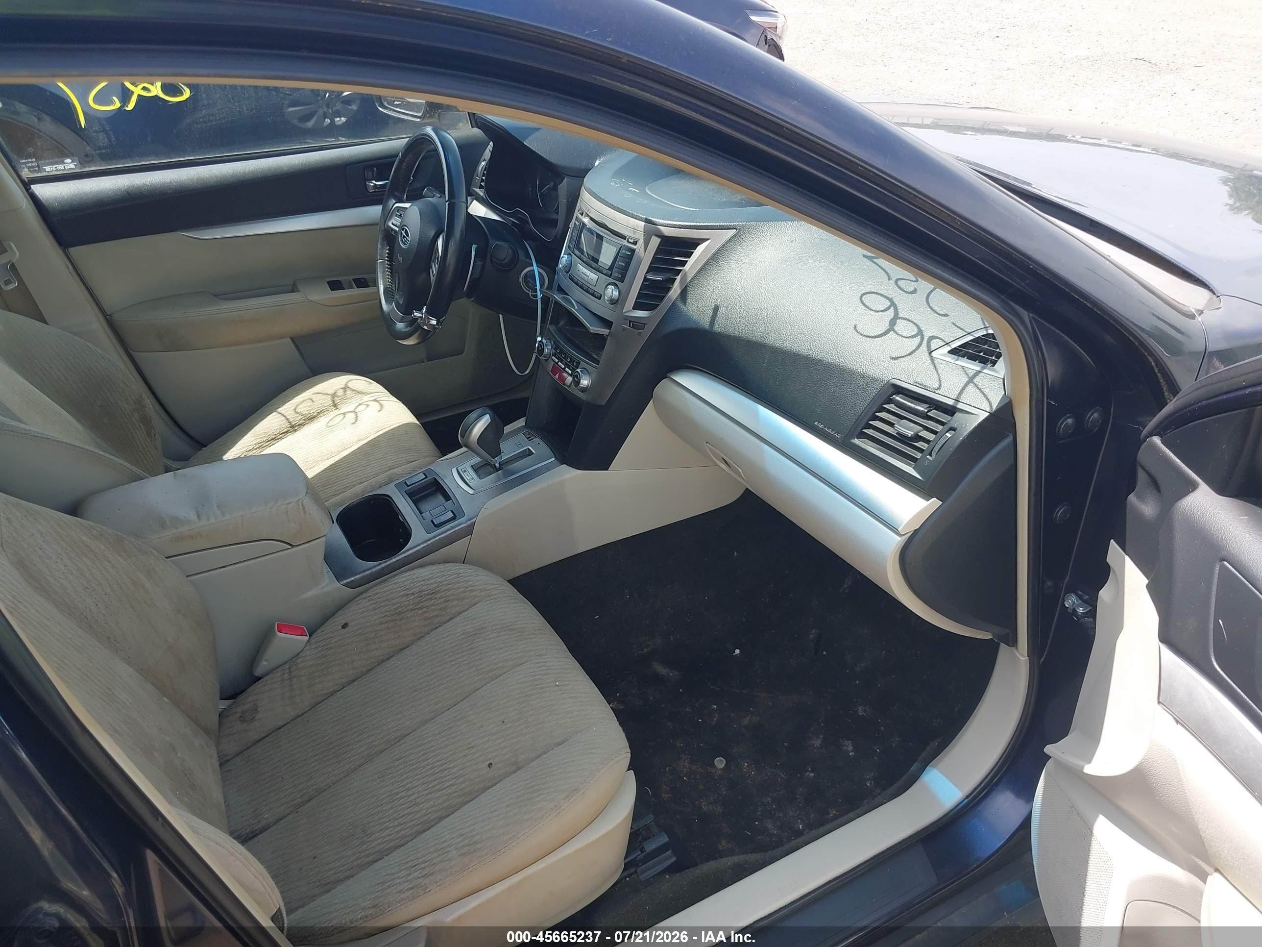 2012 Subaru Outback 2.5i Premium Blue vin: 4S4BRCCC9C3248610