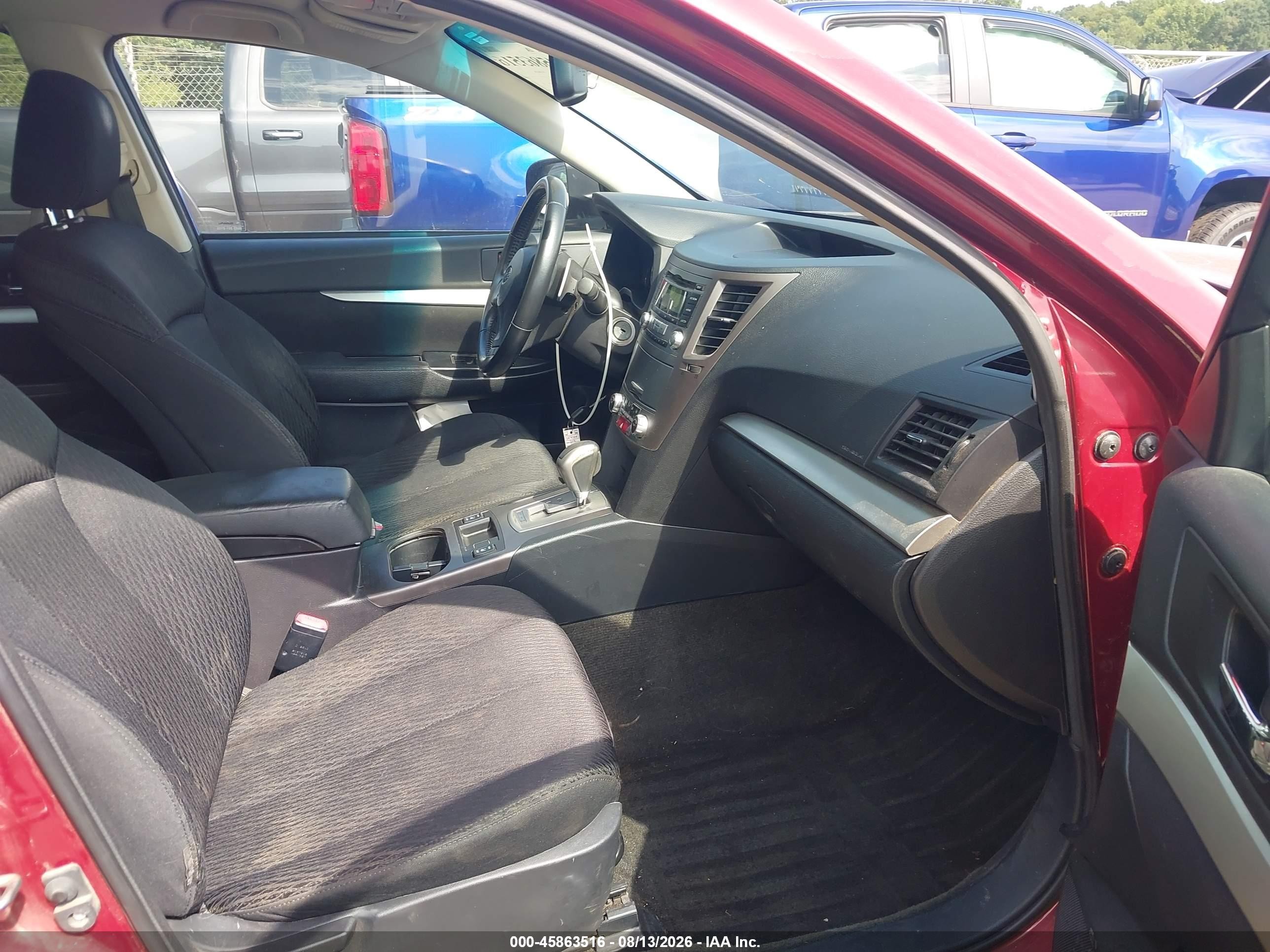 2012 Subaru Outback 2.5i Premium Burgundy vin: 4S4BRCCC9C3248672