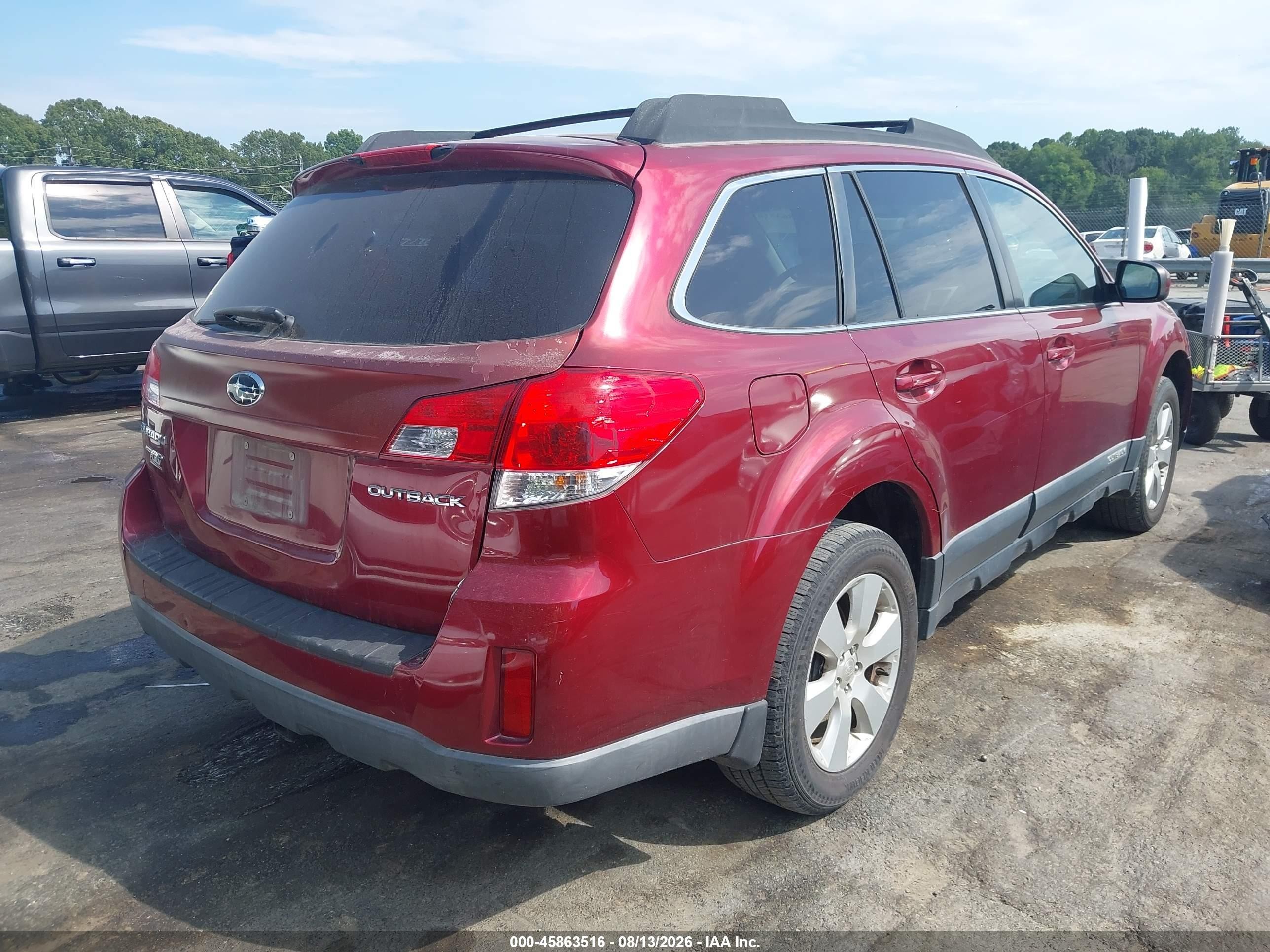 2012 Subaru Outback 2.5i Premium Burgundy vin: 4S4BRCCC9C3248672