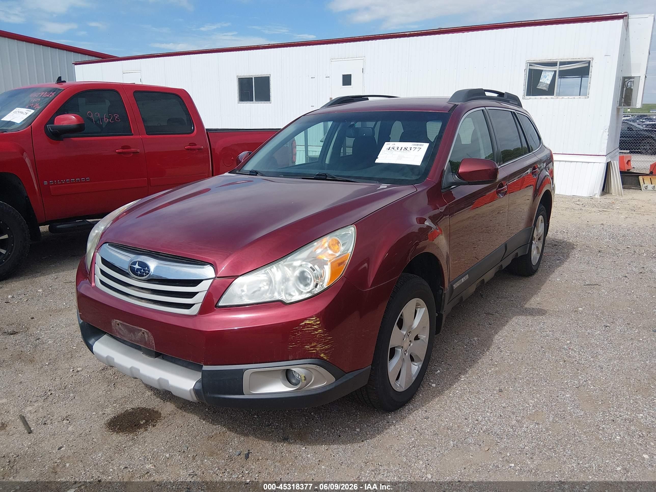 2012 Subaru Outback 2.5i Premium Red vin: 4S4BRCCC9C3284071