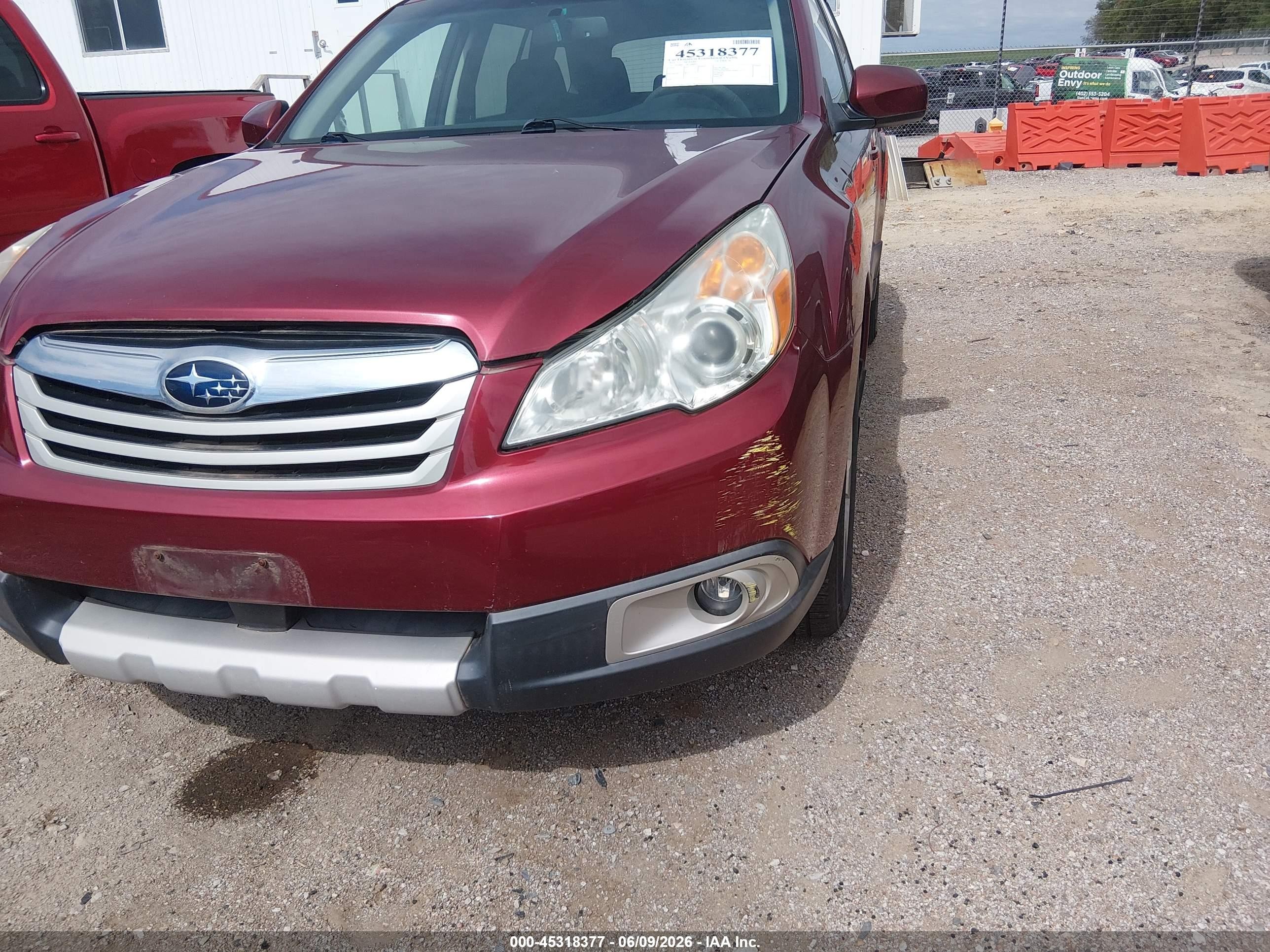 2012 Subaru Outback 2.5i Premium Red vin: 4S4BRCCC9C3284071