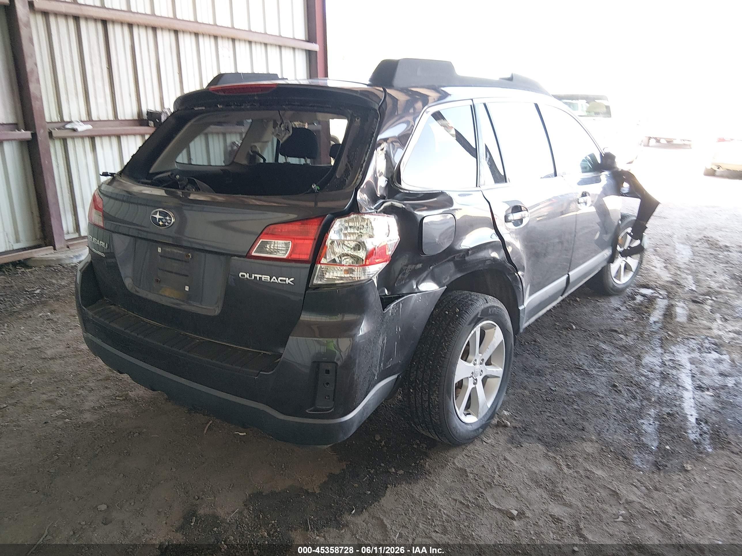 2013 Subaru Outback 2.5i Premium Gray vin: 4S4BRCCC9D3231694