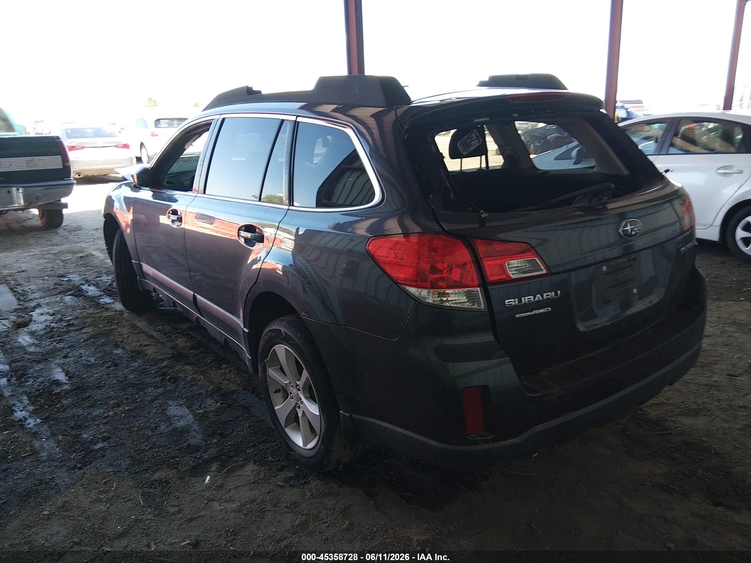 2013 Subaru Outback 2.5i Premium Gray vin: 4S4BRCCC9D3231694