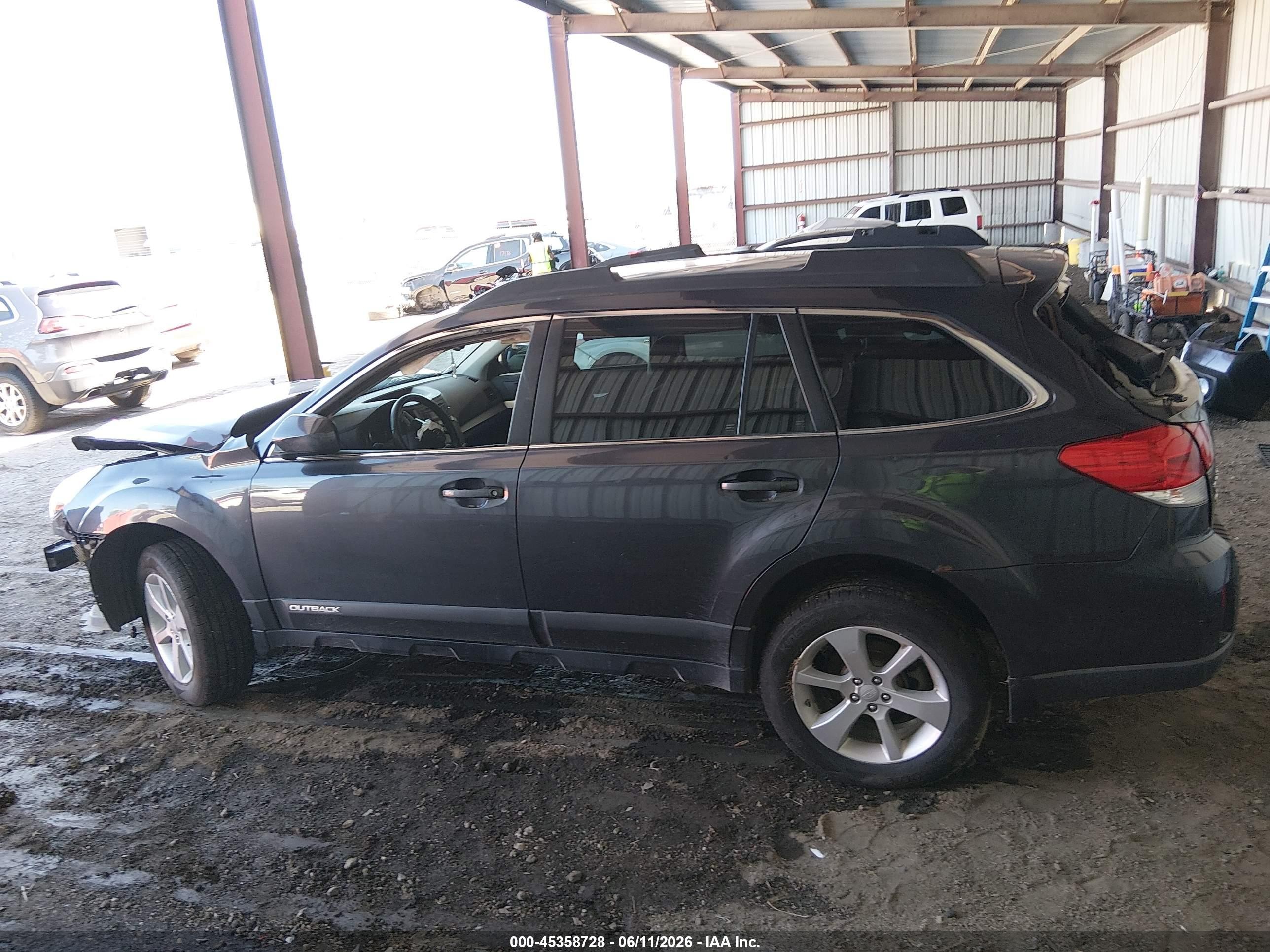 2013 Subaru Outback 2.5i Premium Gray vin: 4S4BRCCC9D3231694