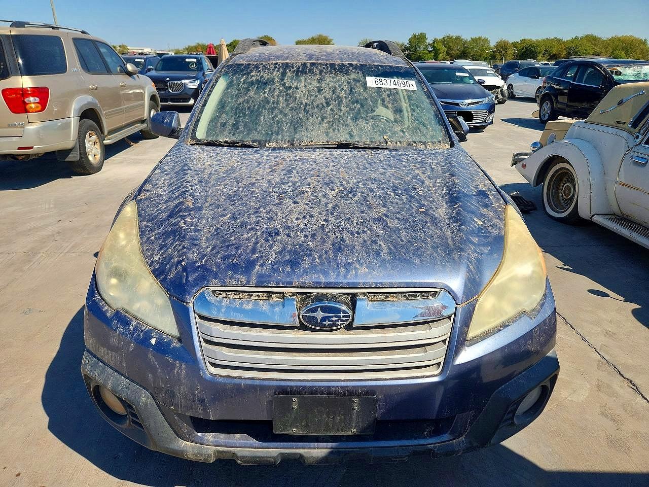 2014 Subaru Outback 2.5i Premium Синий vin: 4S4BRCCC9E3310705
