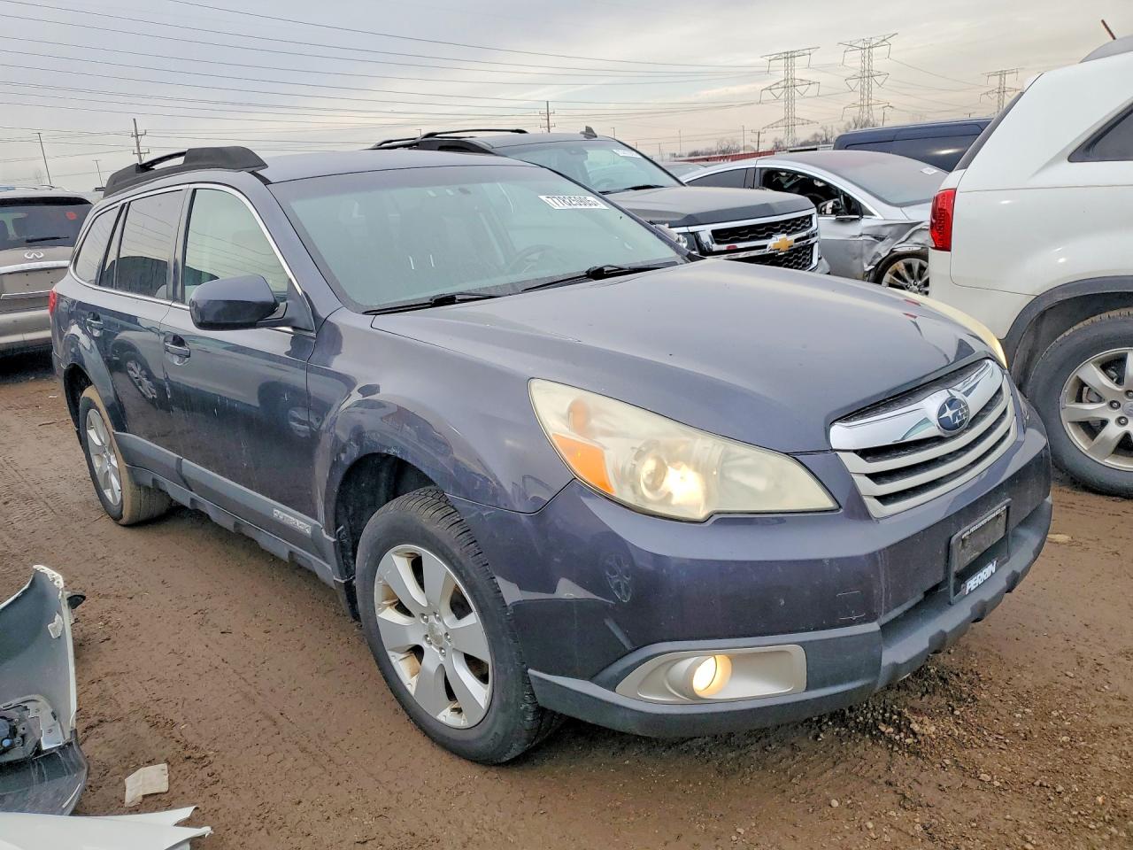 2011 Subaru Outback 2.5i Premium Gray vin: 4S4BRCCCXB3331574